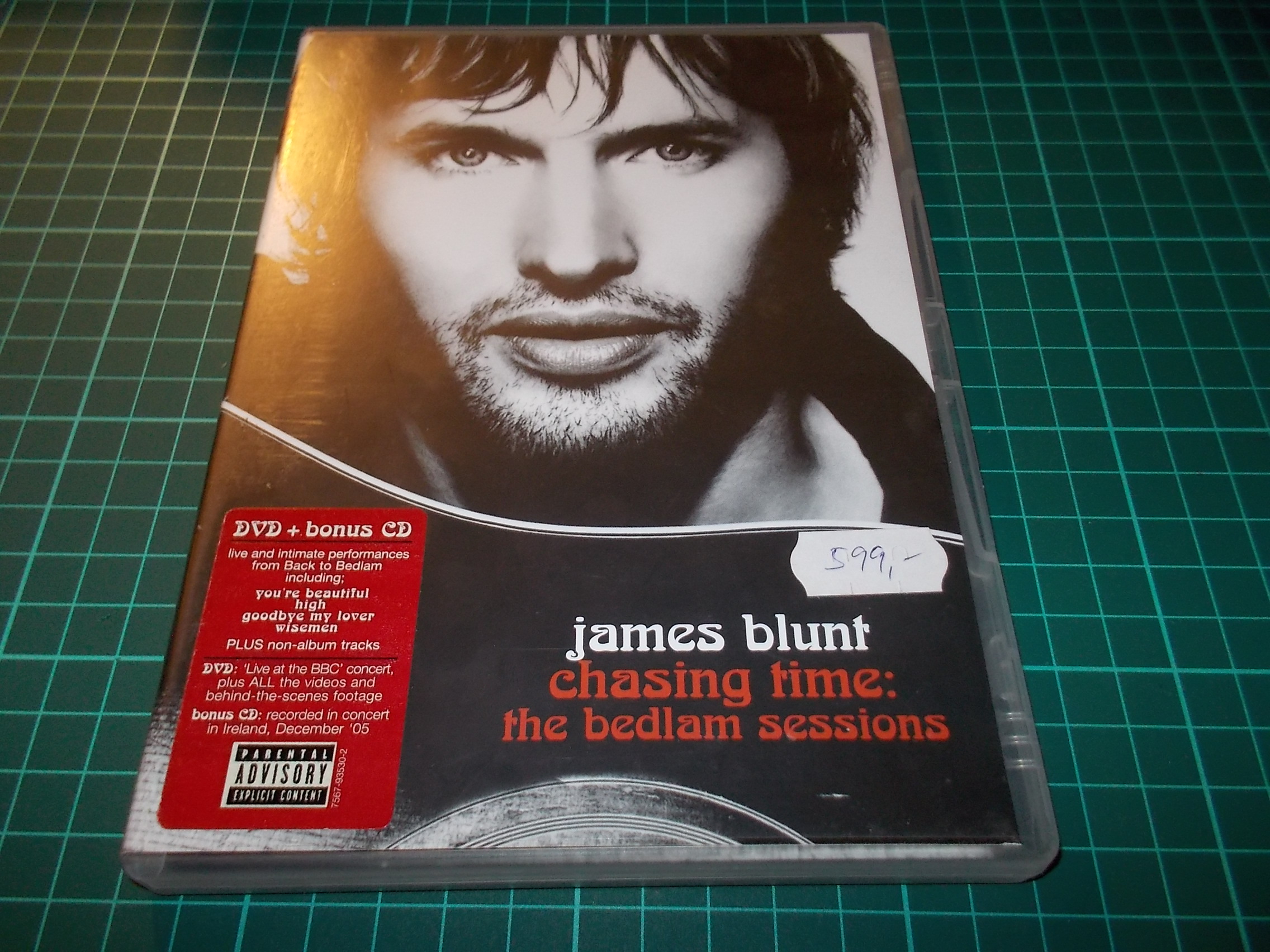 JAMES BLUNT Chasing Time: The Bedlam Sessions DVD+CD BAZAR ROZBALENO