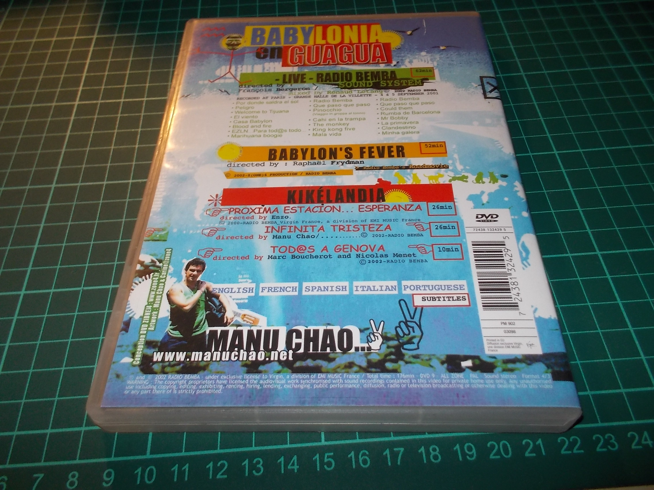 MANU CHAO... - Babylonia en Guagua (DVD) BAZAR ROZBALENO 