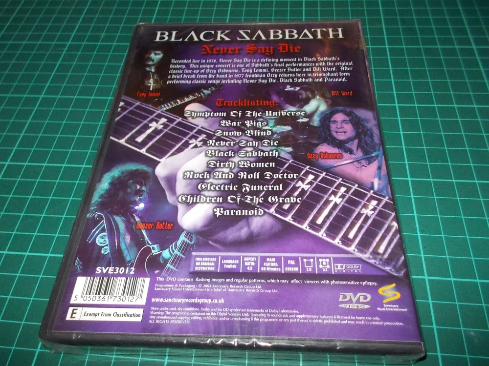 BLACK SABBATH - Never Say Die (DVD)