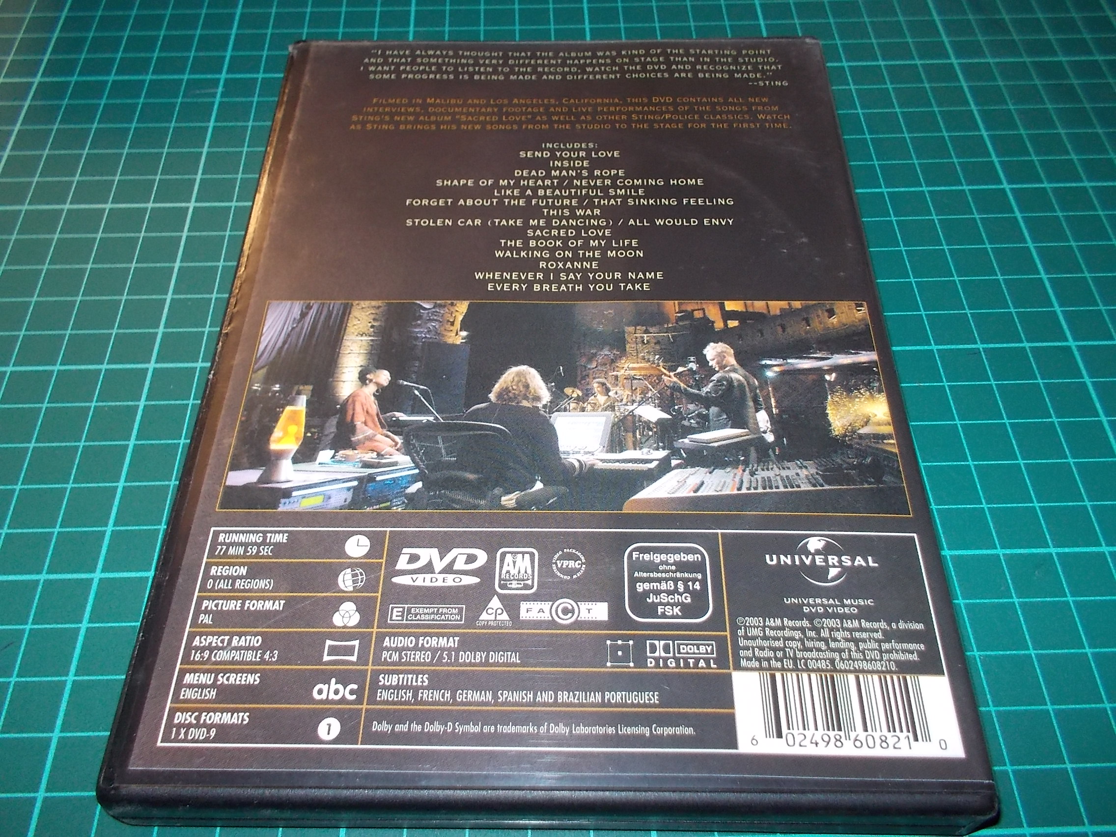 Sting - INSIDE The Songs Of Sacred Love (DVD) BAZAR ROZBALENO