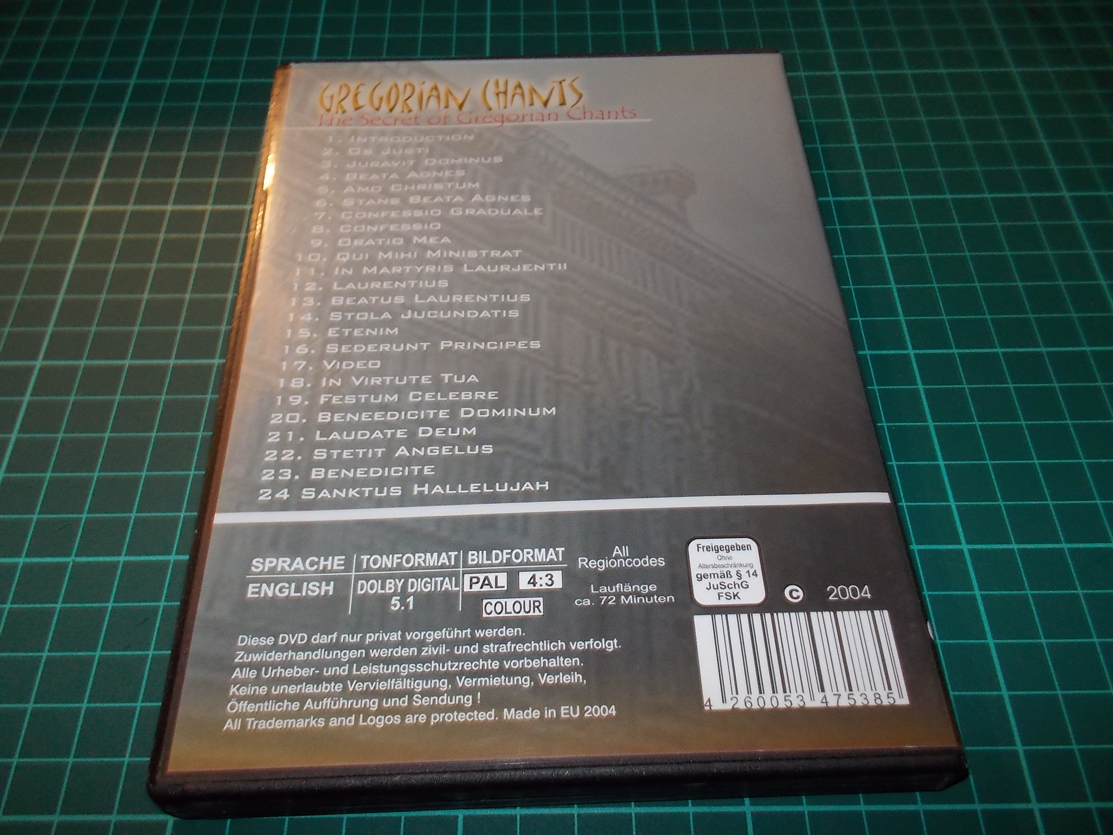 GREGORIAN CHANTS - The Secret of Gregorian Chants (DVD) BAZAR ROZBALENO 