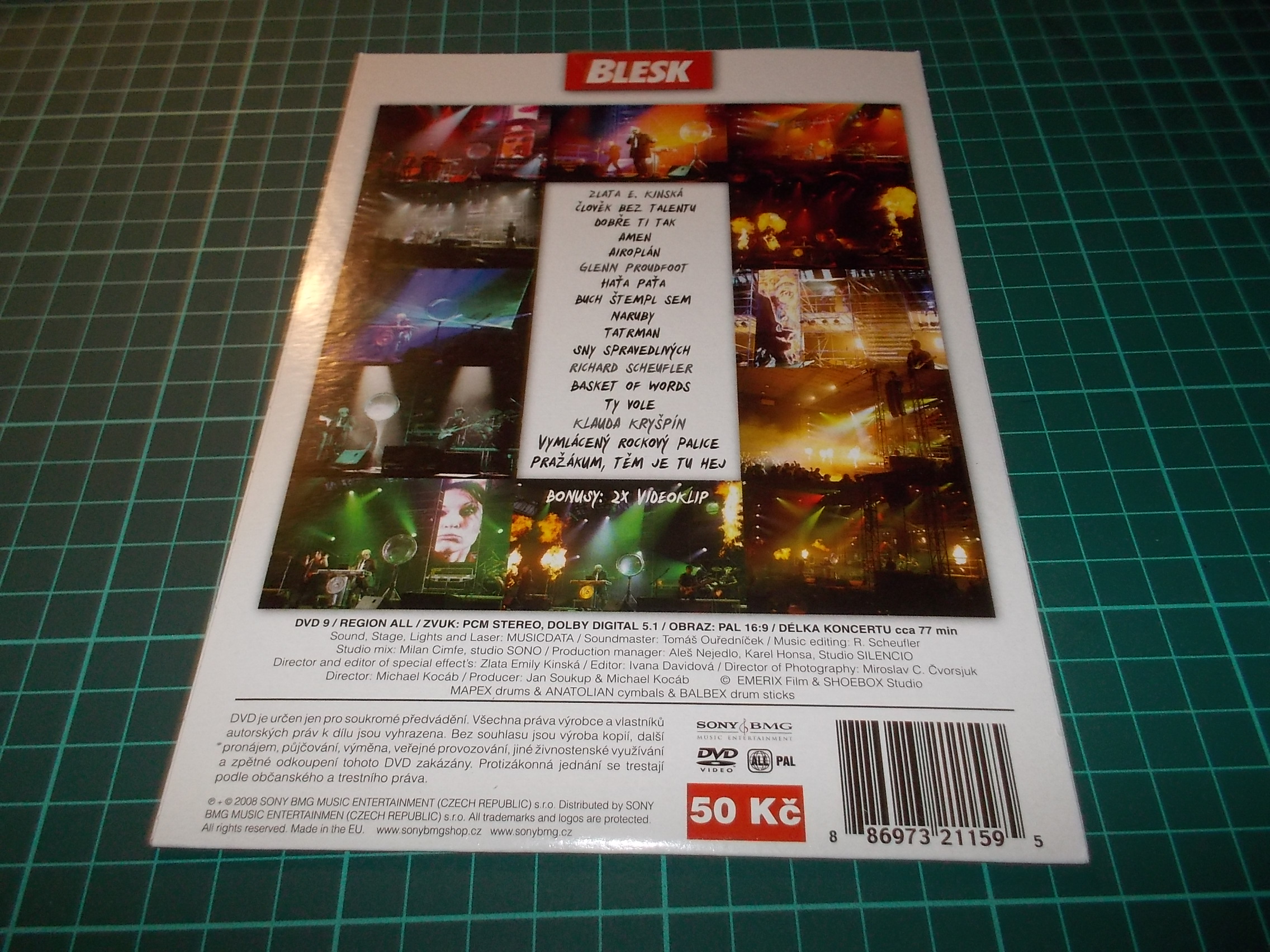 PRAŽSKÝ VÝBĚR II LIVE - (DVD v pošetce)