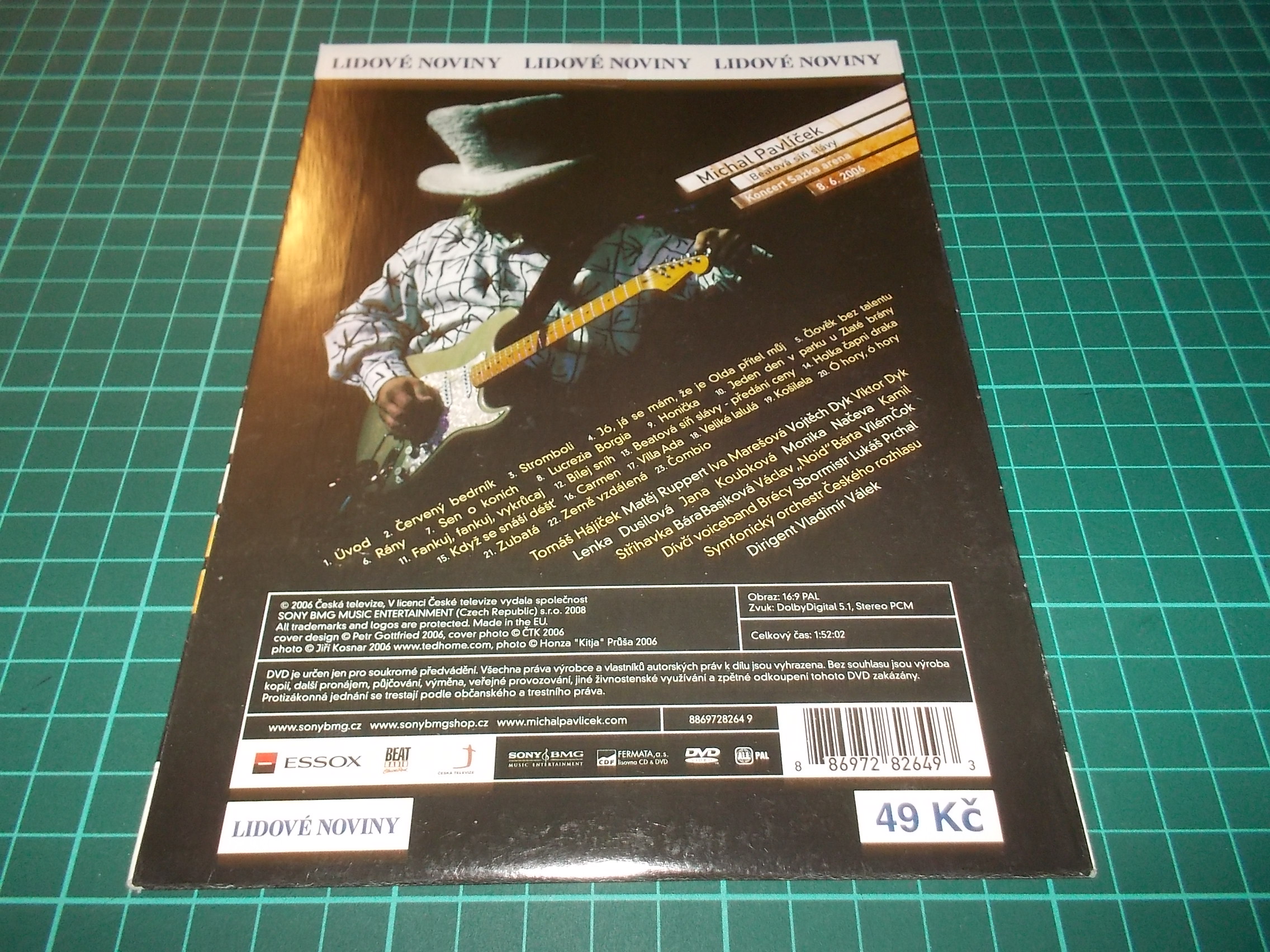 MICHAL PAVLÍČEK - Beatová síň slávy - Koncert Sazka arena 8.6.2006 (DVD v pošetce)