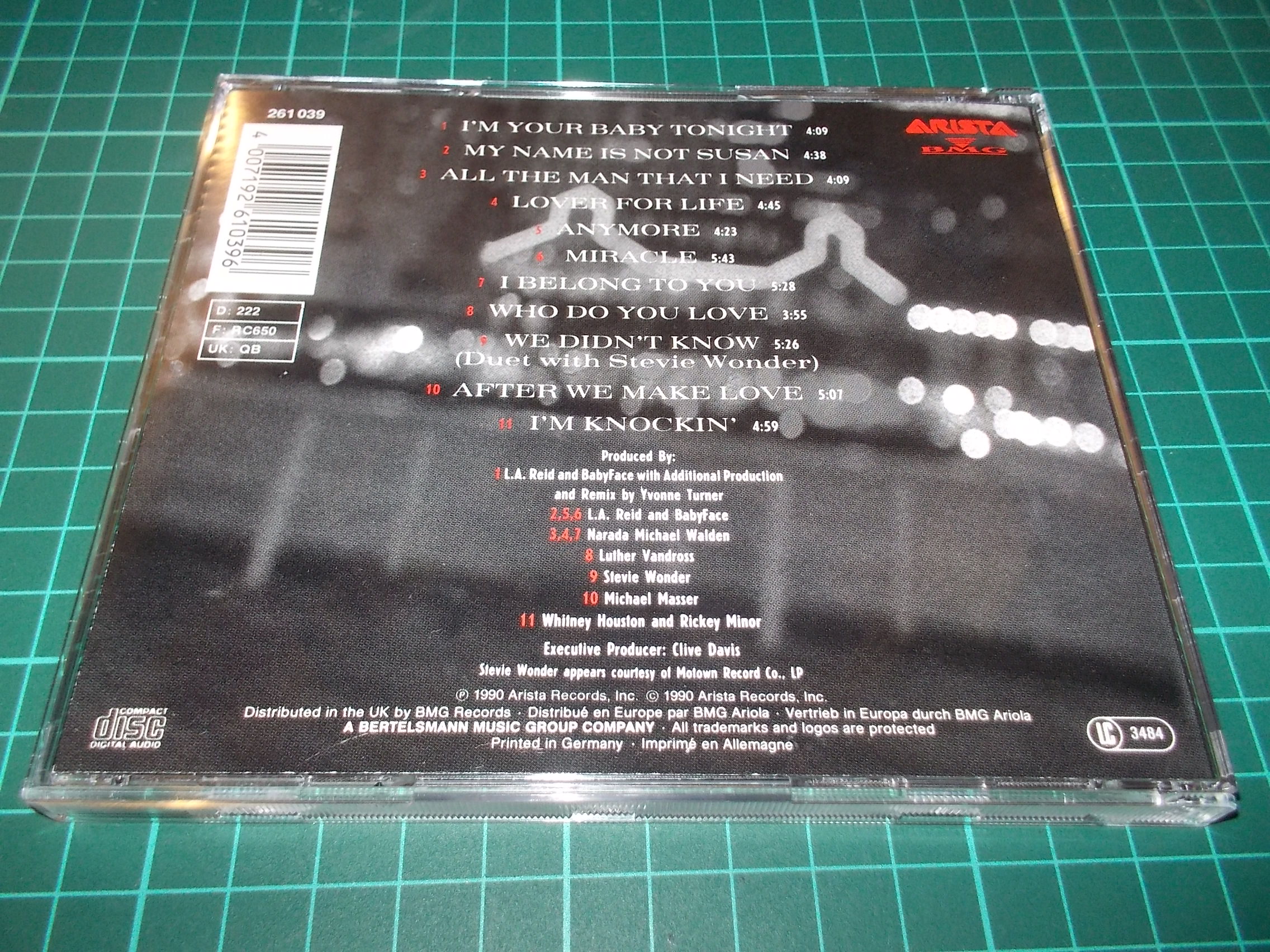 WHITNEY HOUSTON - I´M YOUR BABY TONIGHT (CD) BAZAR ROZBALENO 