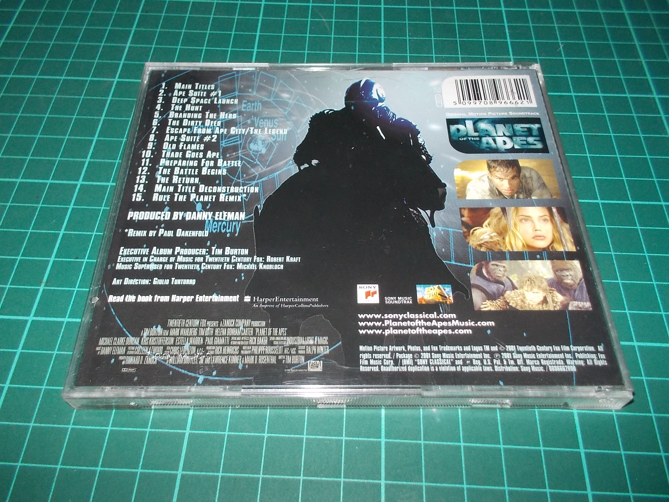 Planeta opic - Planet of the Apes (2001) - OST-Soundtrack (CD) BAZAR ROZBALENO 