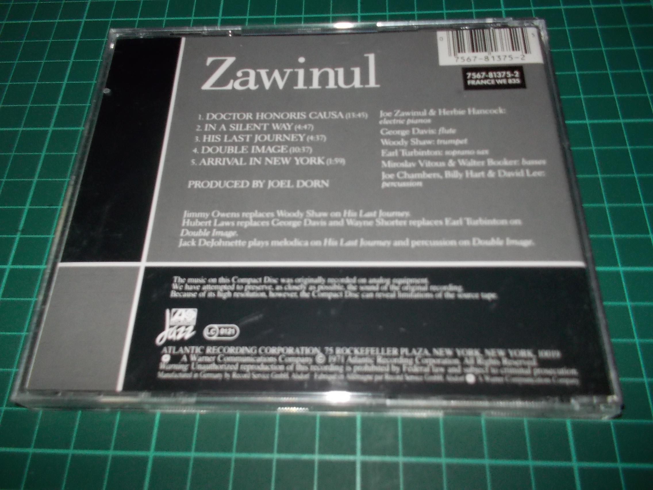 Joe Zawinul - Zawinul (CD) BAZAR ROZBALENO 