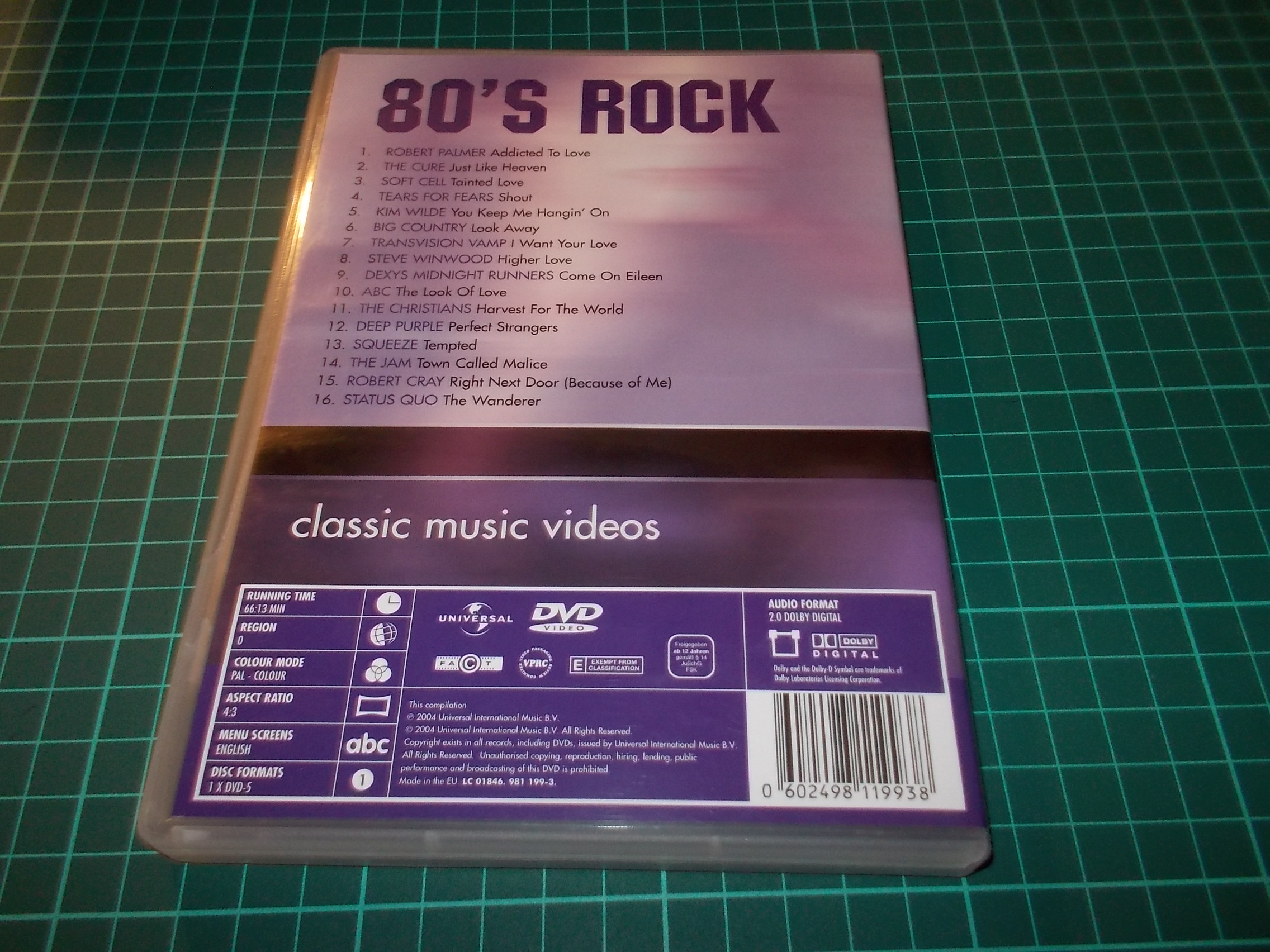 Various Artists - 80´s Rock : CLASSIC MUSIC VIDEOS (DVD) BAZAR ROZBALENO