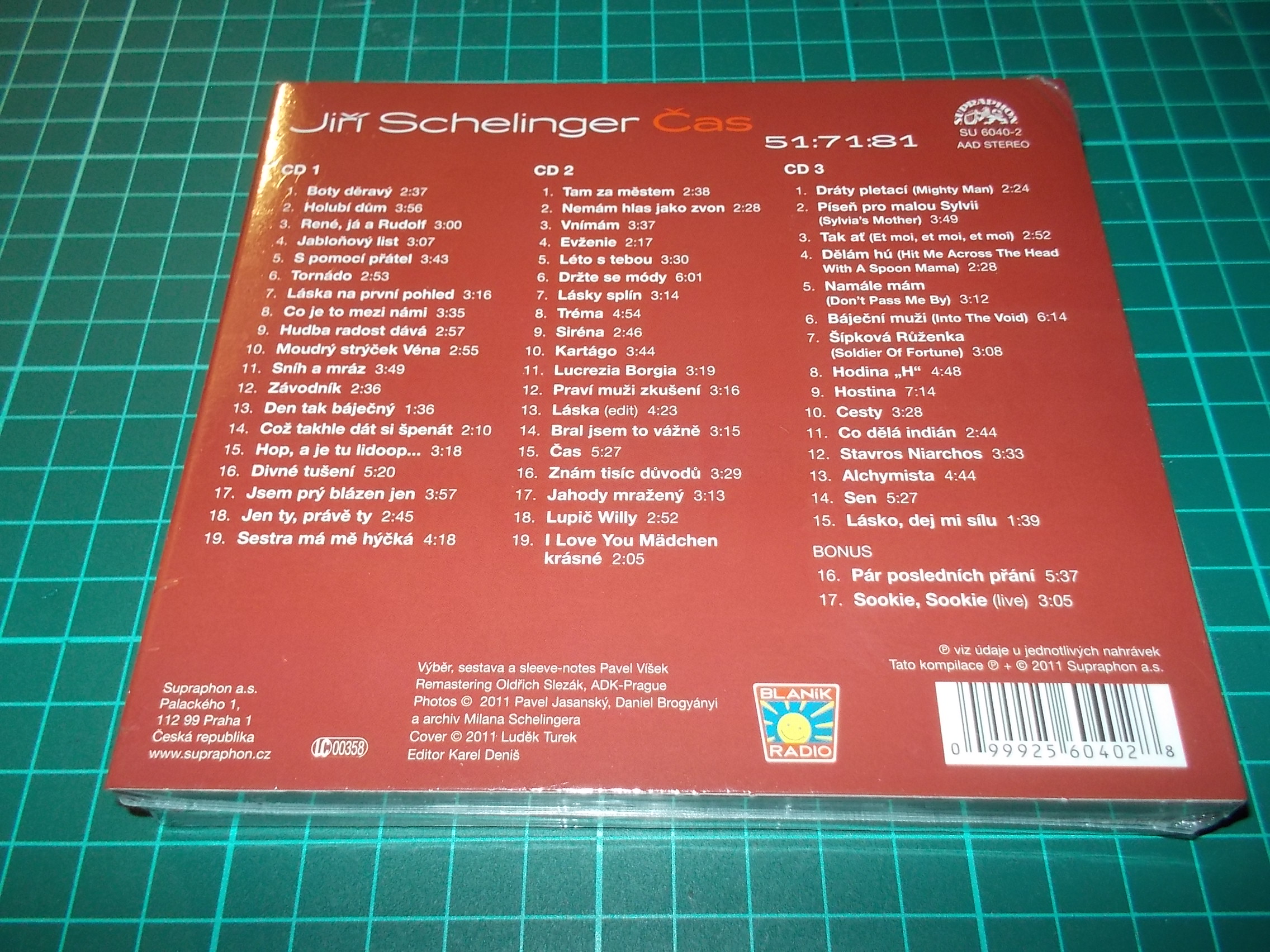 Jiří Schelinger - Čas 51:71:81 Zlatá kolekce (3CD) 