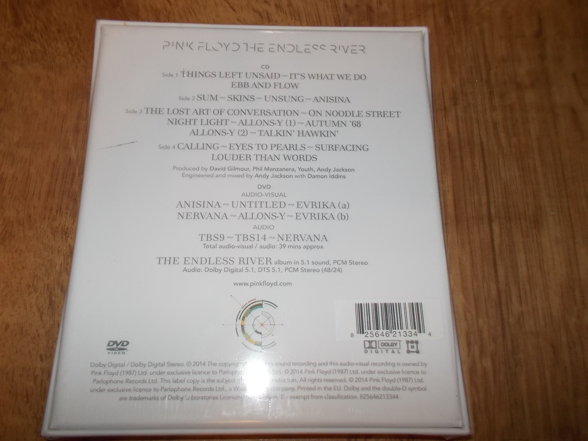 Pink Floyd - The Endless River DELUXE 2 - DISK SET (CD+DVD)