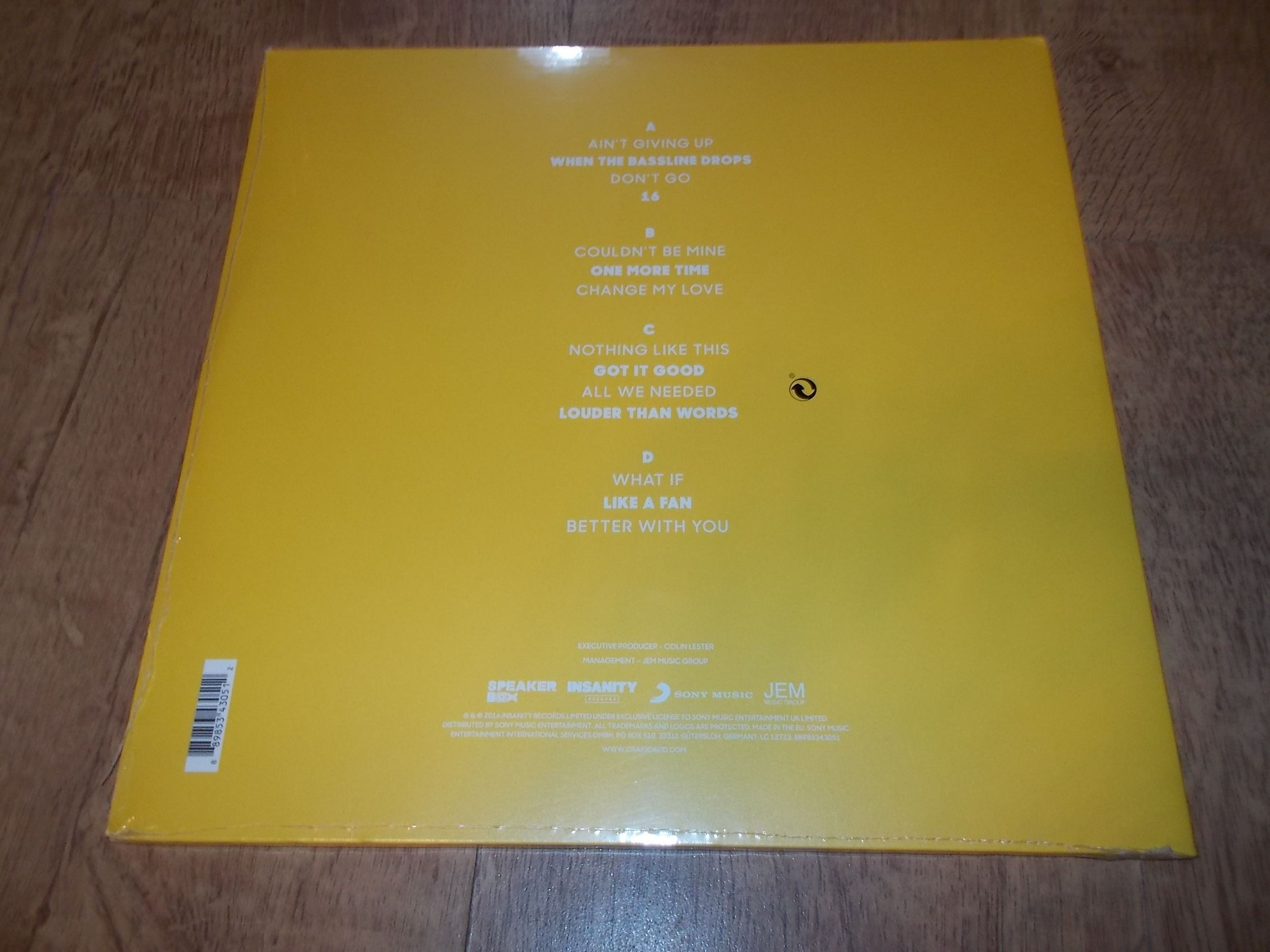Craig David - Following My Intuition (2Vinyl-LP + CD)