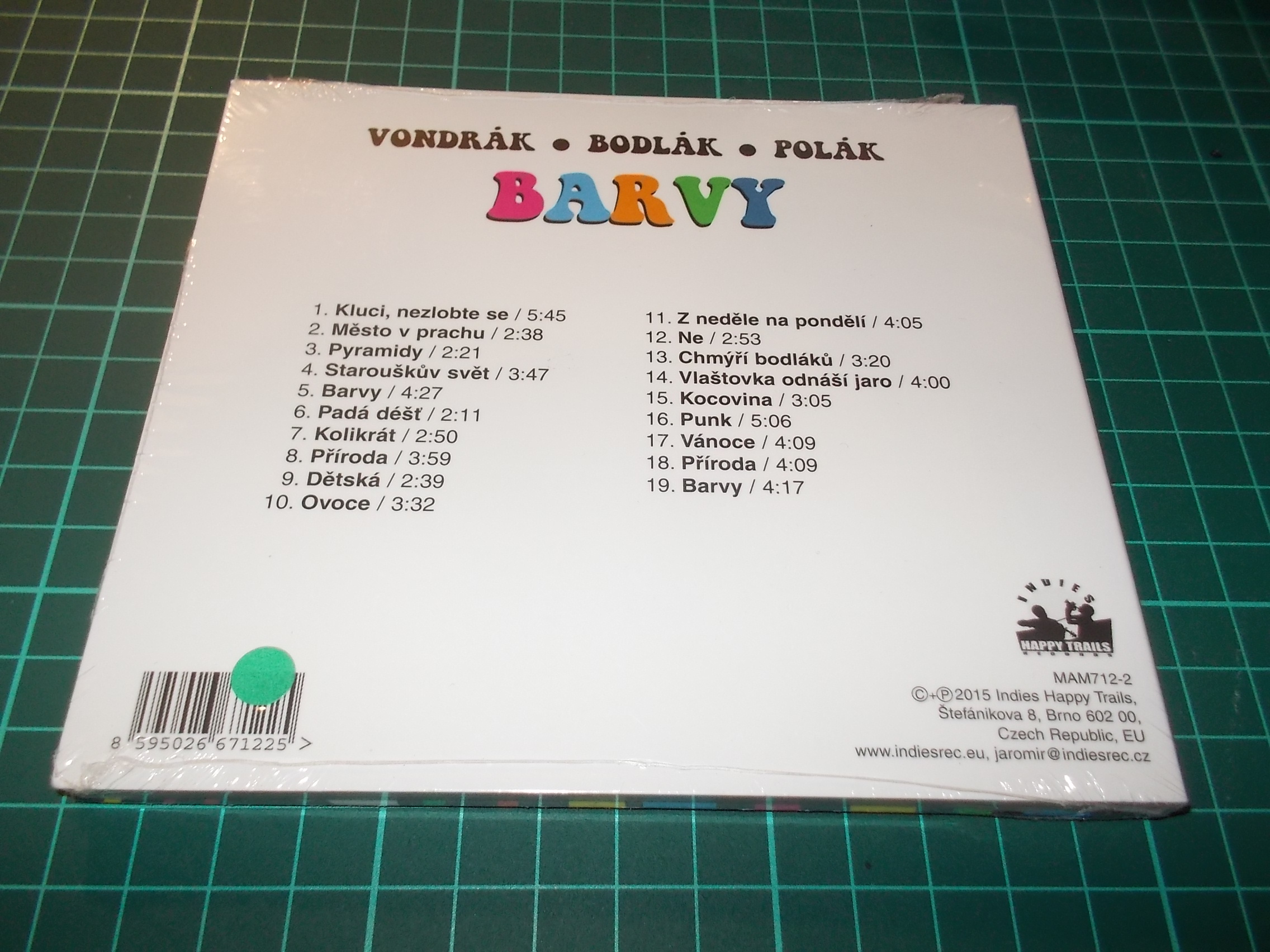 VONDRÁK/BODLÁK/POLÁK - BARVY (CD) Digipack