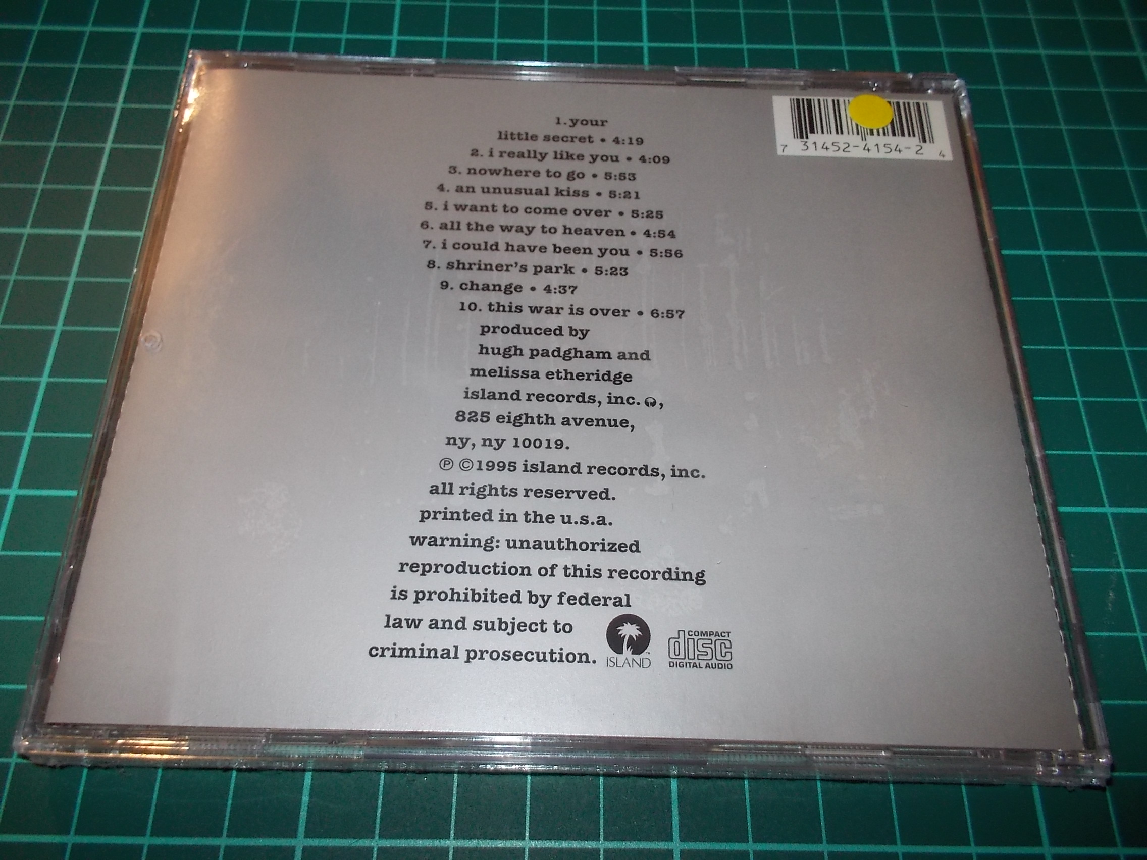 Melissa Etheridge - Your Little Secret (CD)