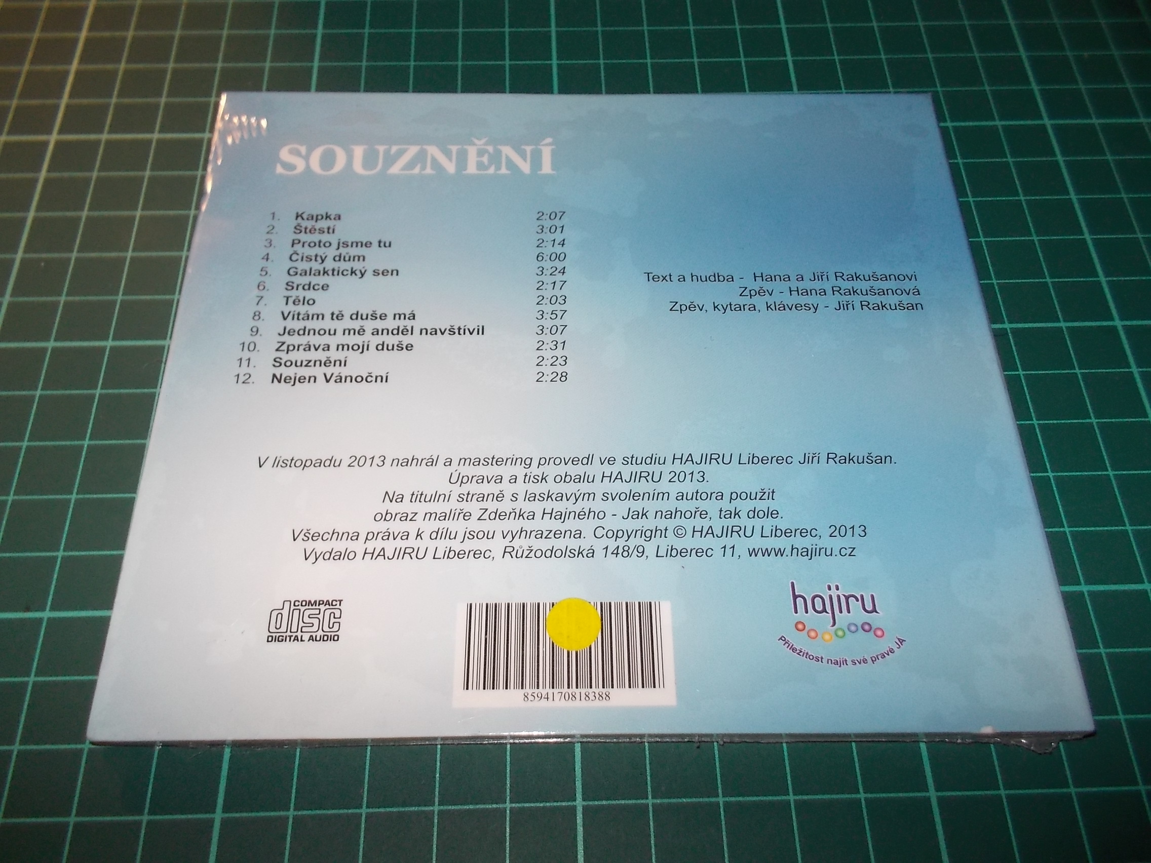 Hana, Jiří Rakušanovi - Souznění  (CD) Digipack 