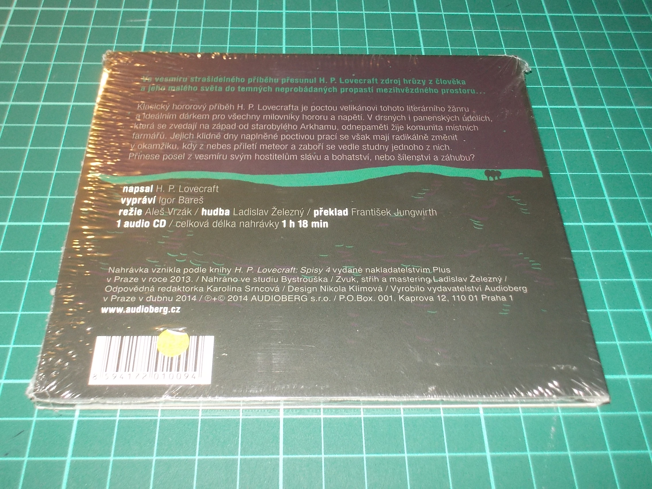 H. P. LOVECRAFT - Barva z kosmu (VYPRÁVÍ IGOR BAREŠ)  (CD) Digipack