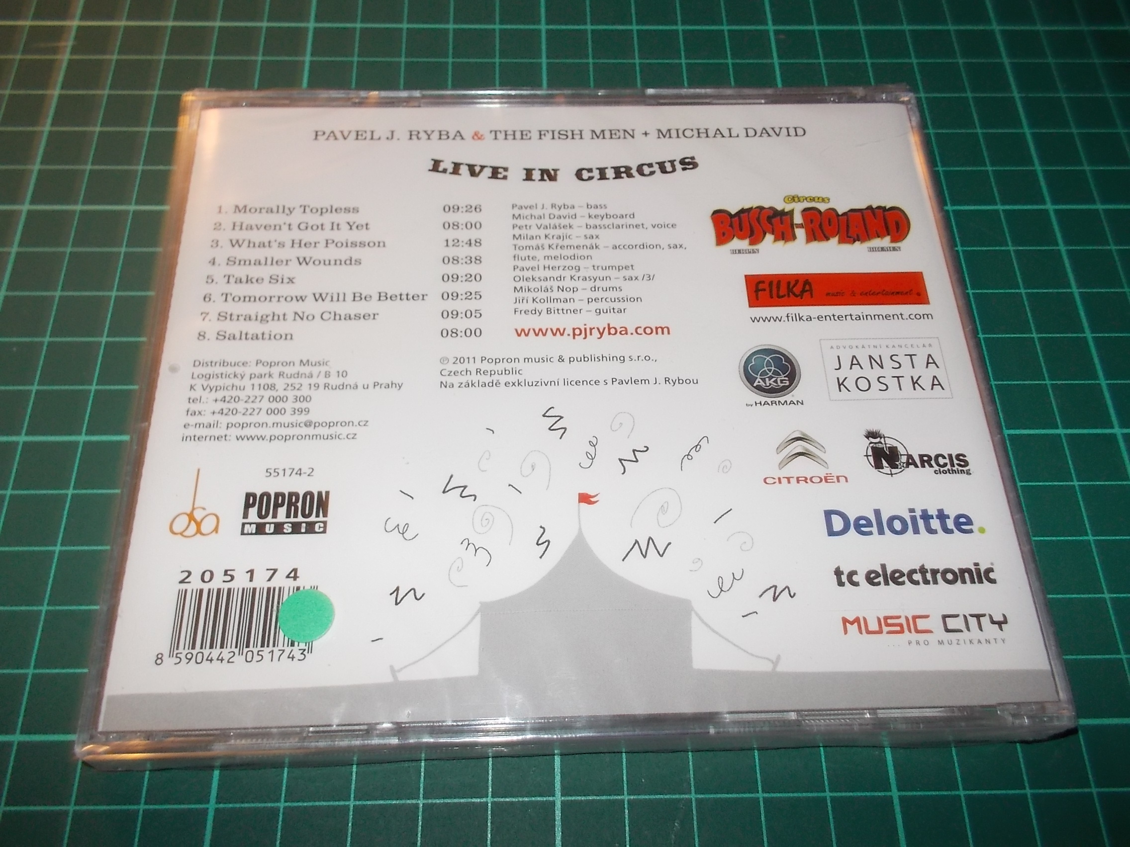 J. PAVEL RYBA & FISH MEN + DAVID M. - LIVE IN CIRCUS (CD)