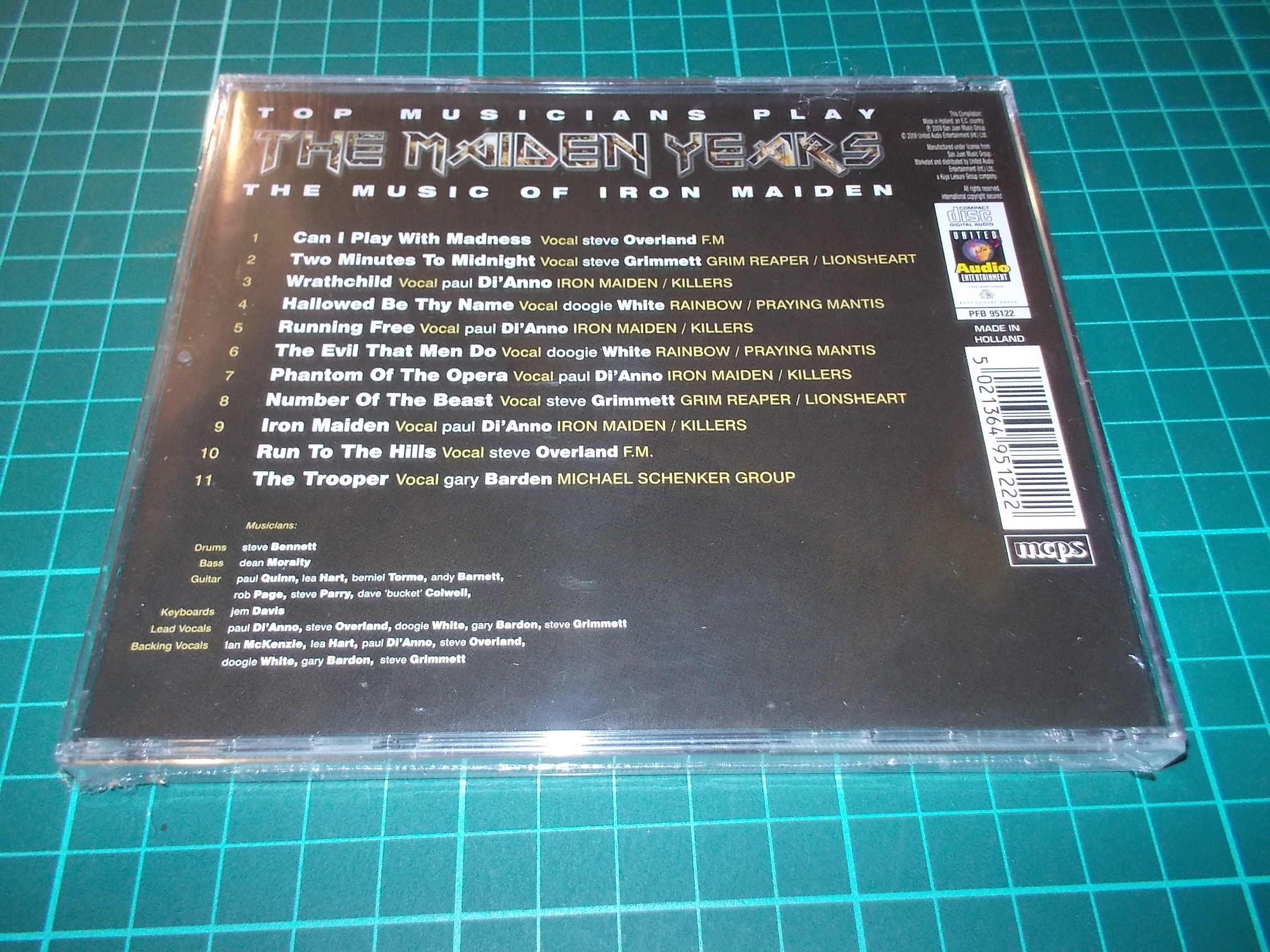 V.A - TOP MUSICIANS PLAY - THE MAIDEN YEARS - THE MUSIC OF IRON MAIDEN (CD) BAZAR ROZBALENO