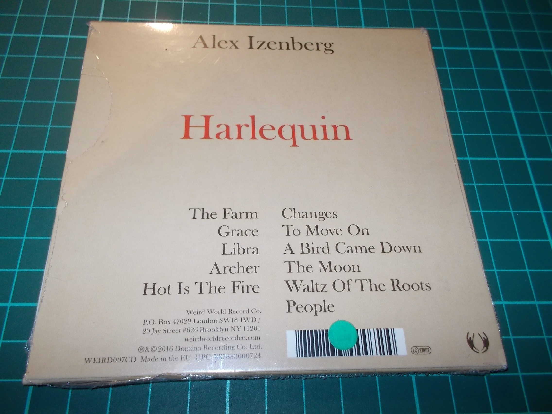 Alex Izenberg - Harlequin (CD) Digipack