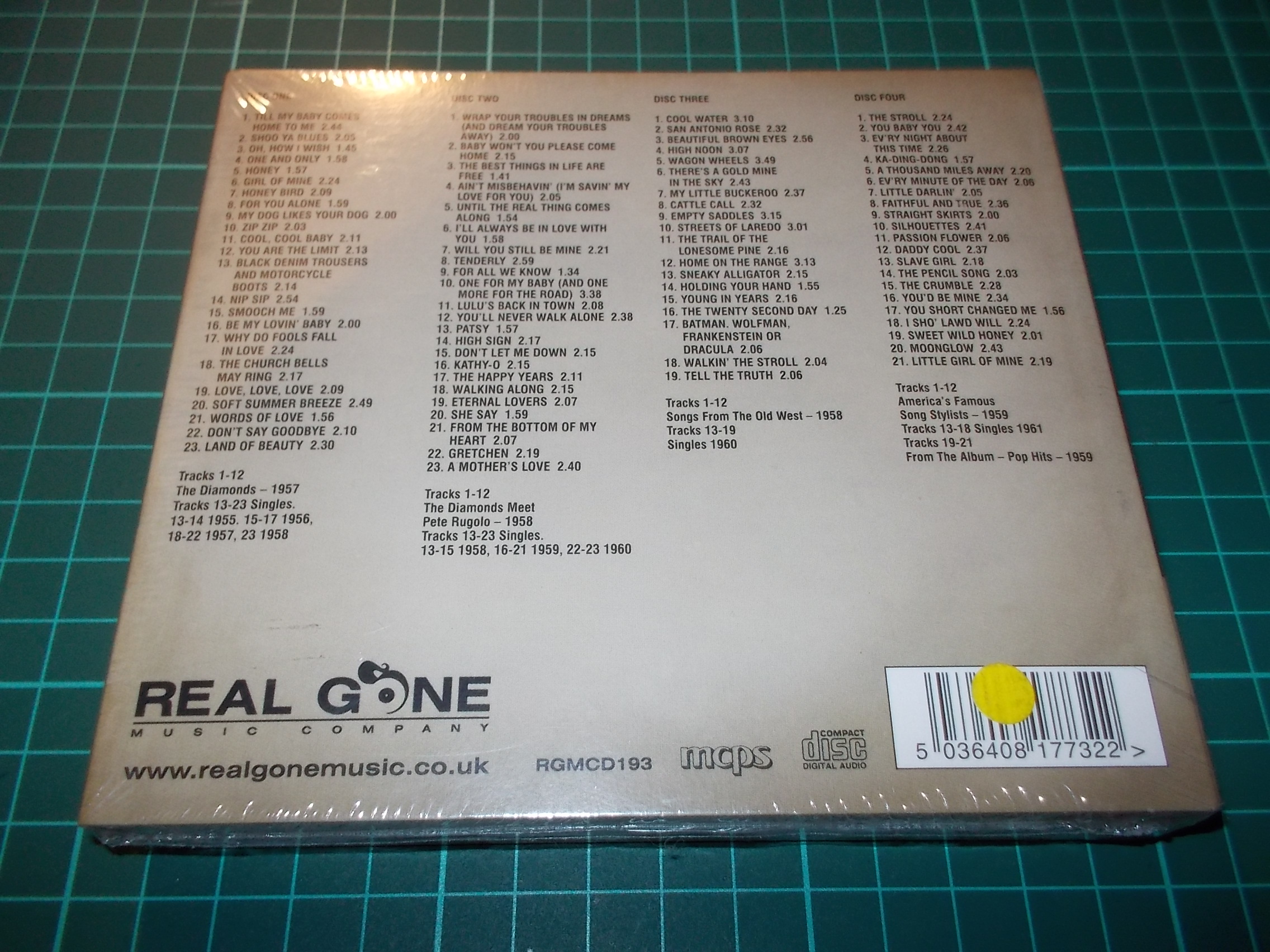 The Diamonds - Four Classic Albums Plus Singles 1955-1961 (4CD) Digipack