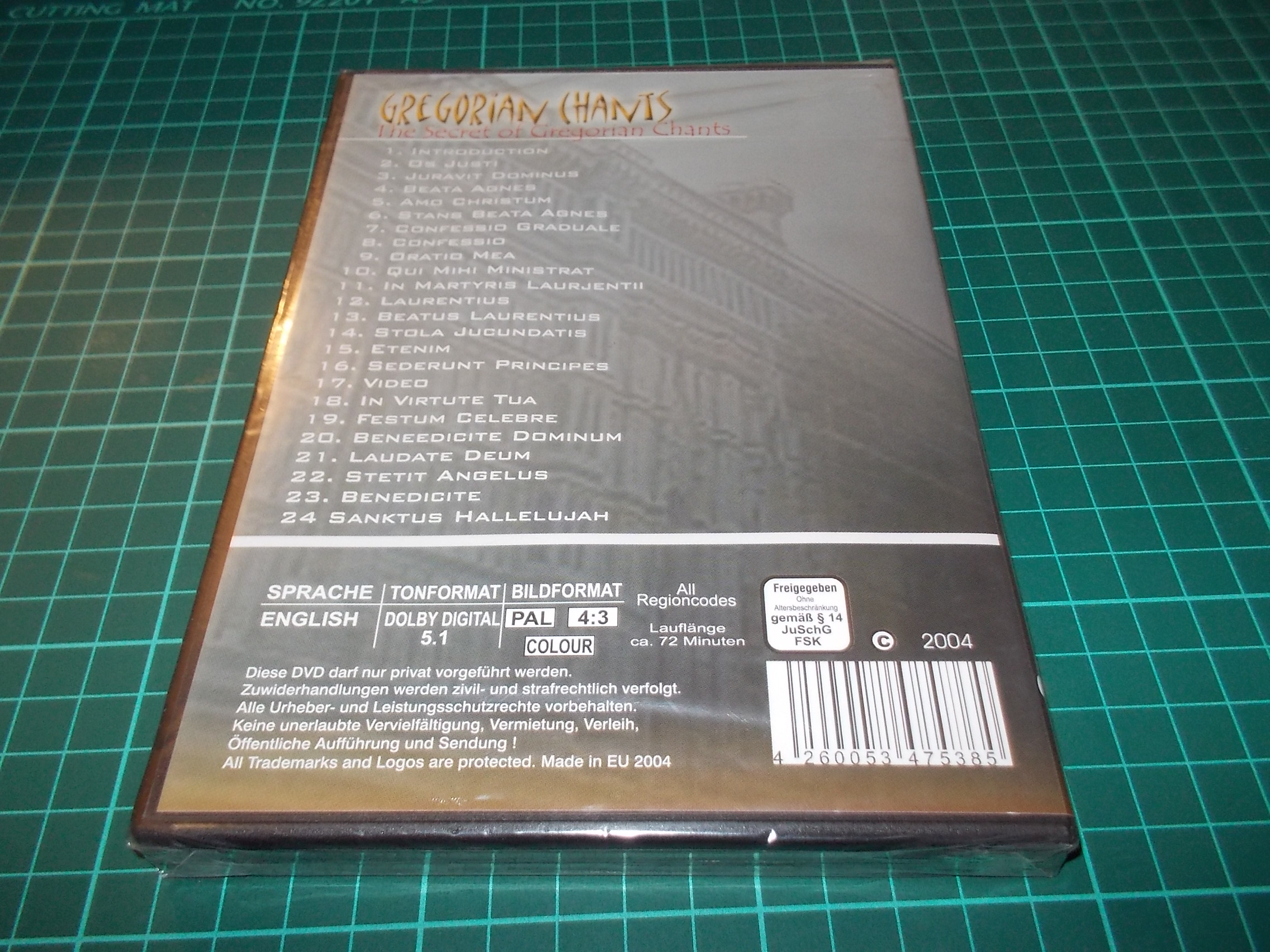 GREGORIAN CHANTS - The Secret of Gregorian Chants (DVD) 