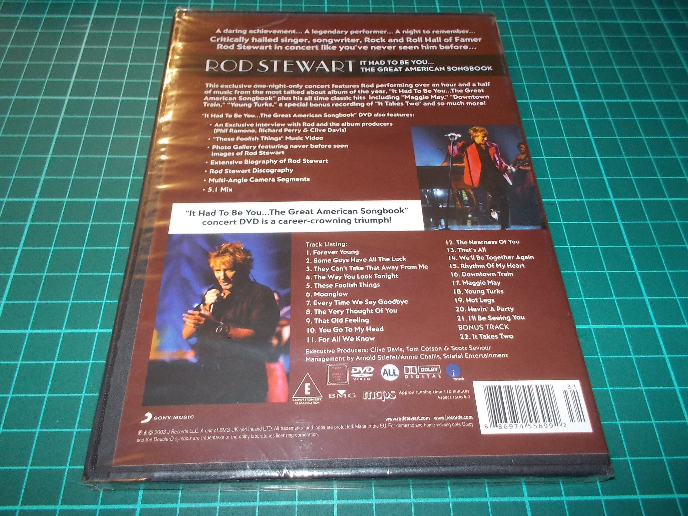 ROD STEWART - IT HAD TO BE YOU ... THE GREAT AMERICAN SONGBOOK (DVD)