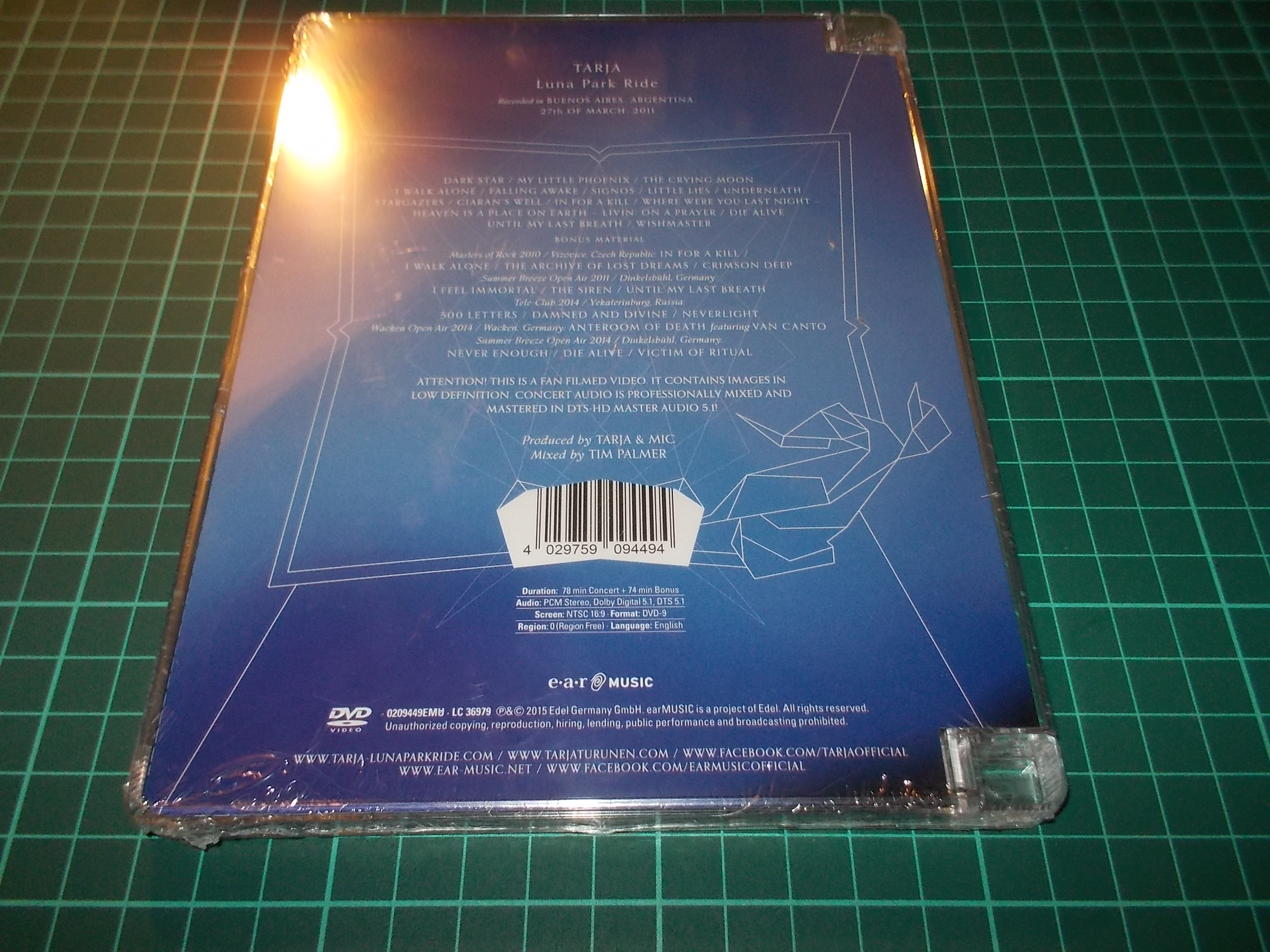 TARJA TURUNEN  - LUNA PARK RIDE (DVD)