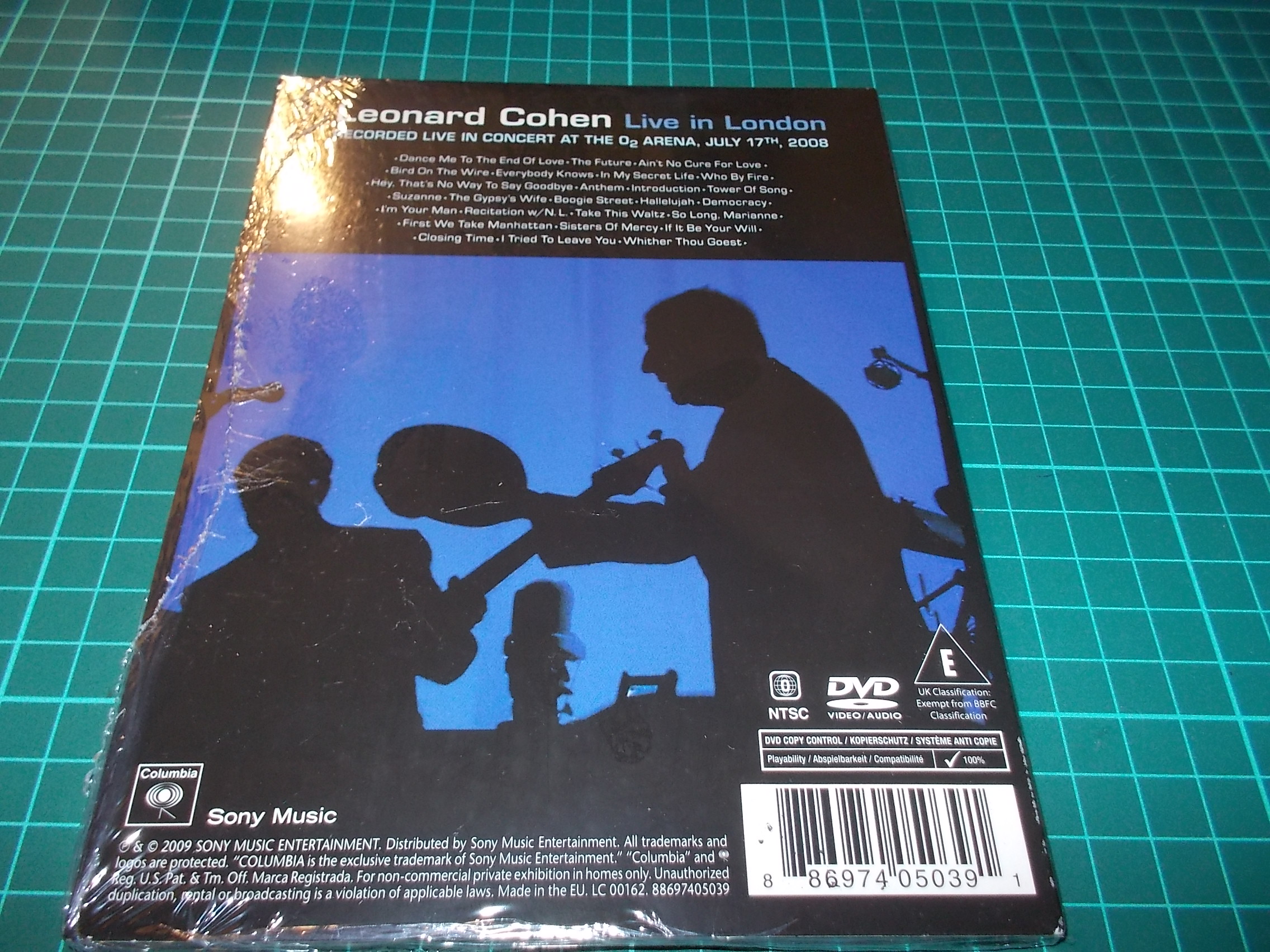 LEONARD COHEN - LIVE IN LONDON (DVD) Digipack