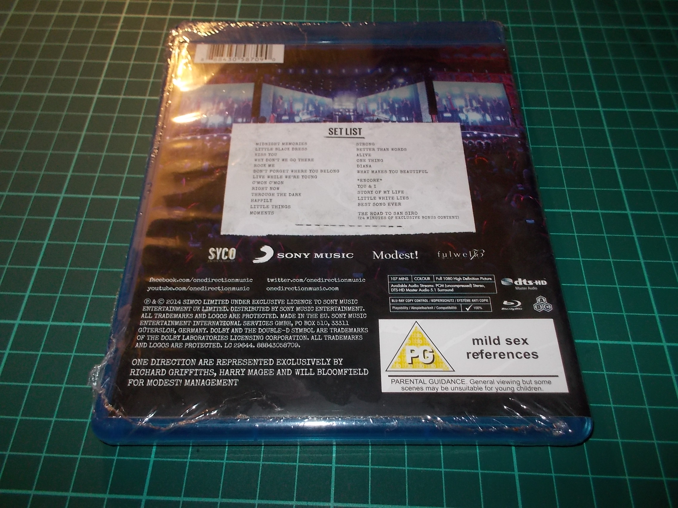 ONE DIRECTION - WHERE WE ARE - LIVE FROM SAN SIRO STADIUM (Blu-ray)