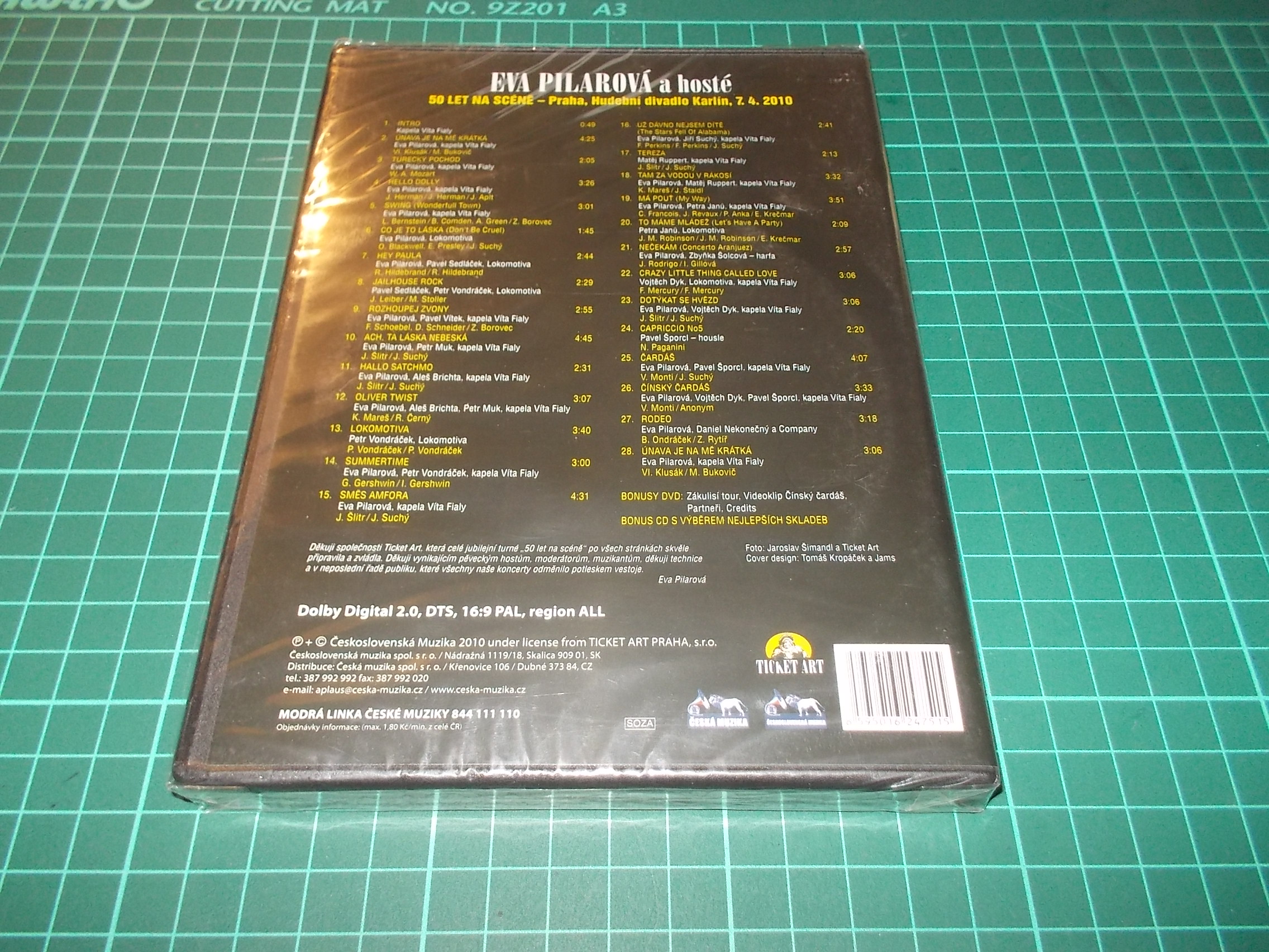 EVA PILAROVÁ -  50 LET NA SCÉNĚ - LIVE IN CONCERT  (DVD/CD)