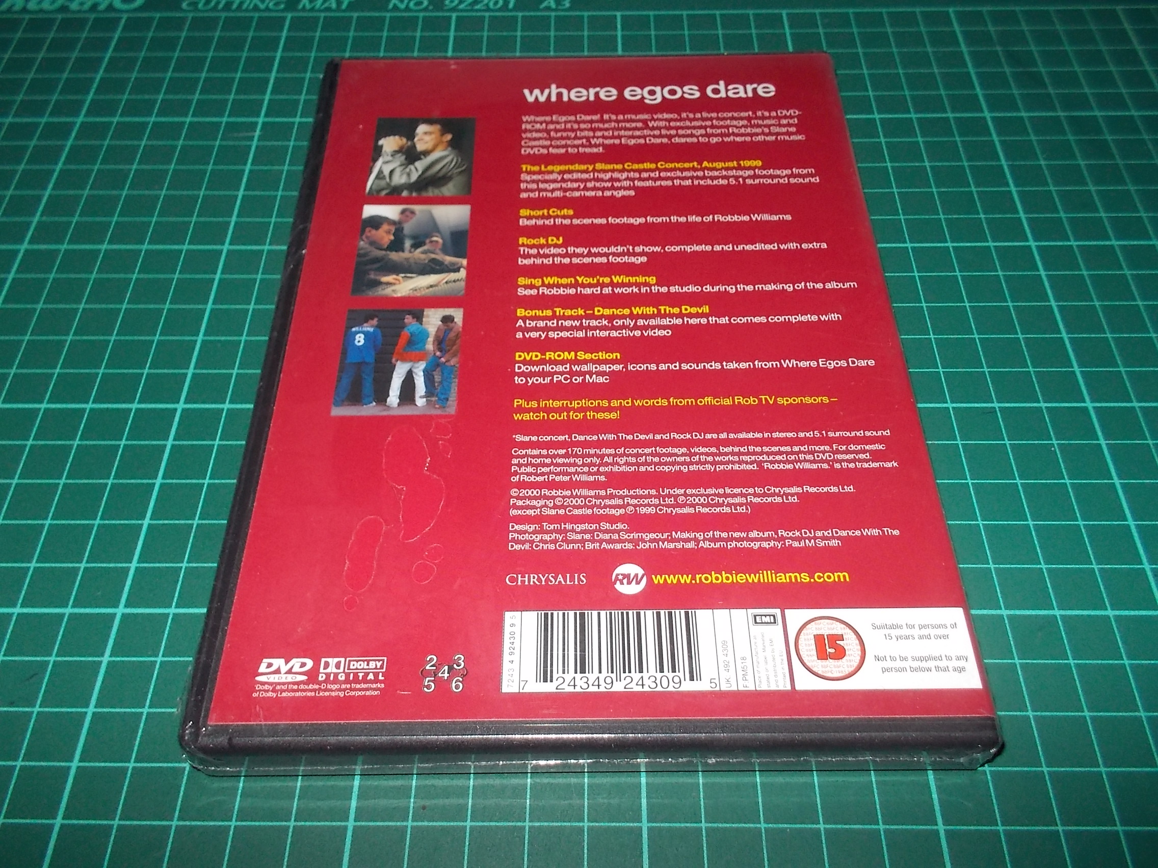 ROBBIE WILLIAMS - WHERE EGOS DARE (DVD)
