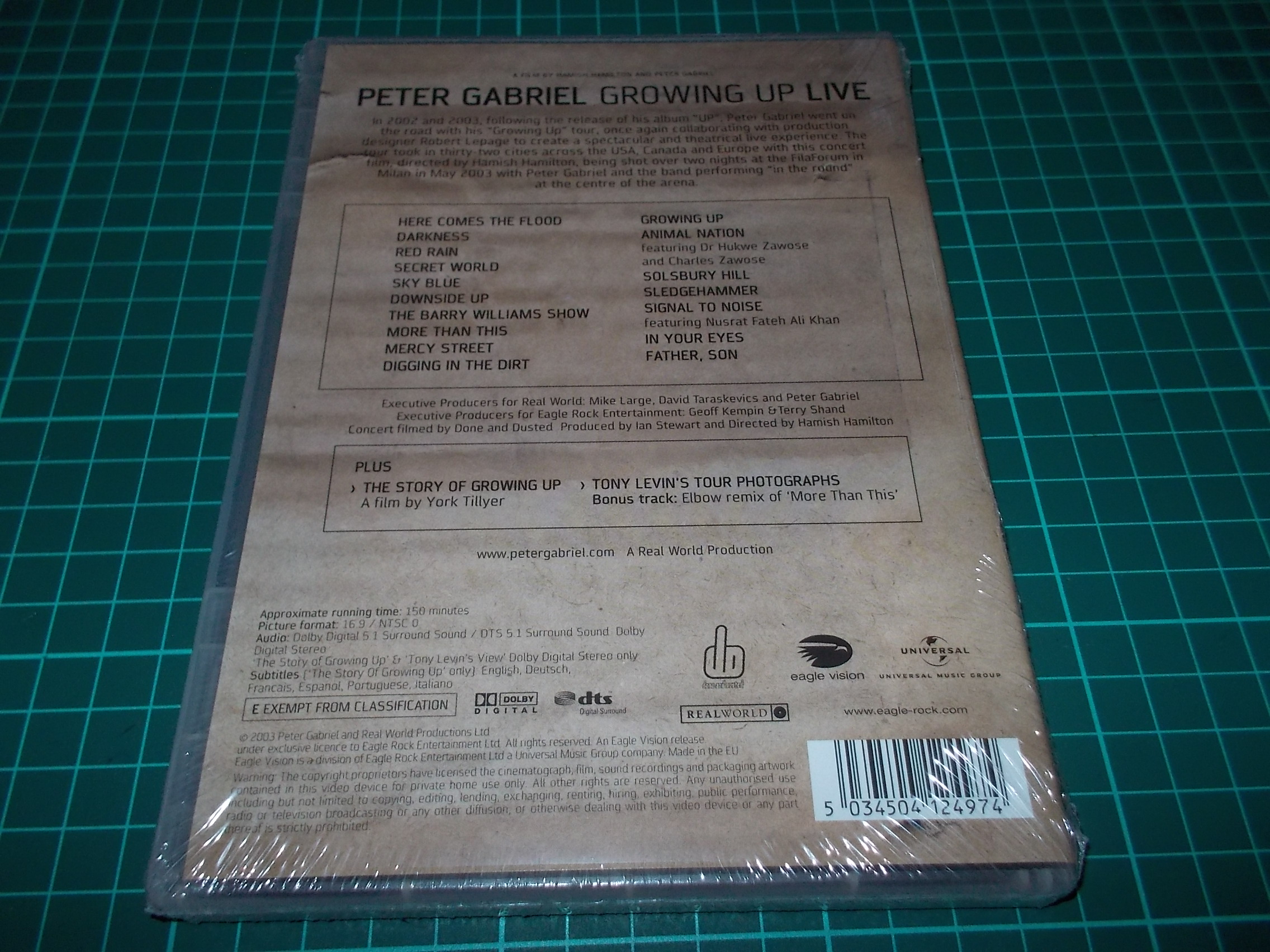 Peter Gabriel - Growing Up Live (DVD)