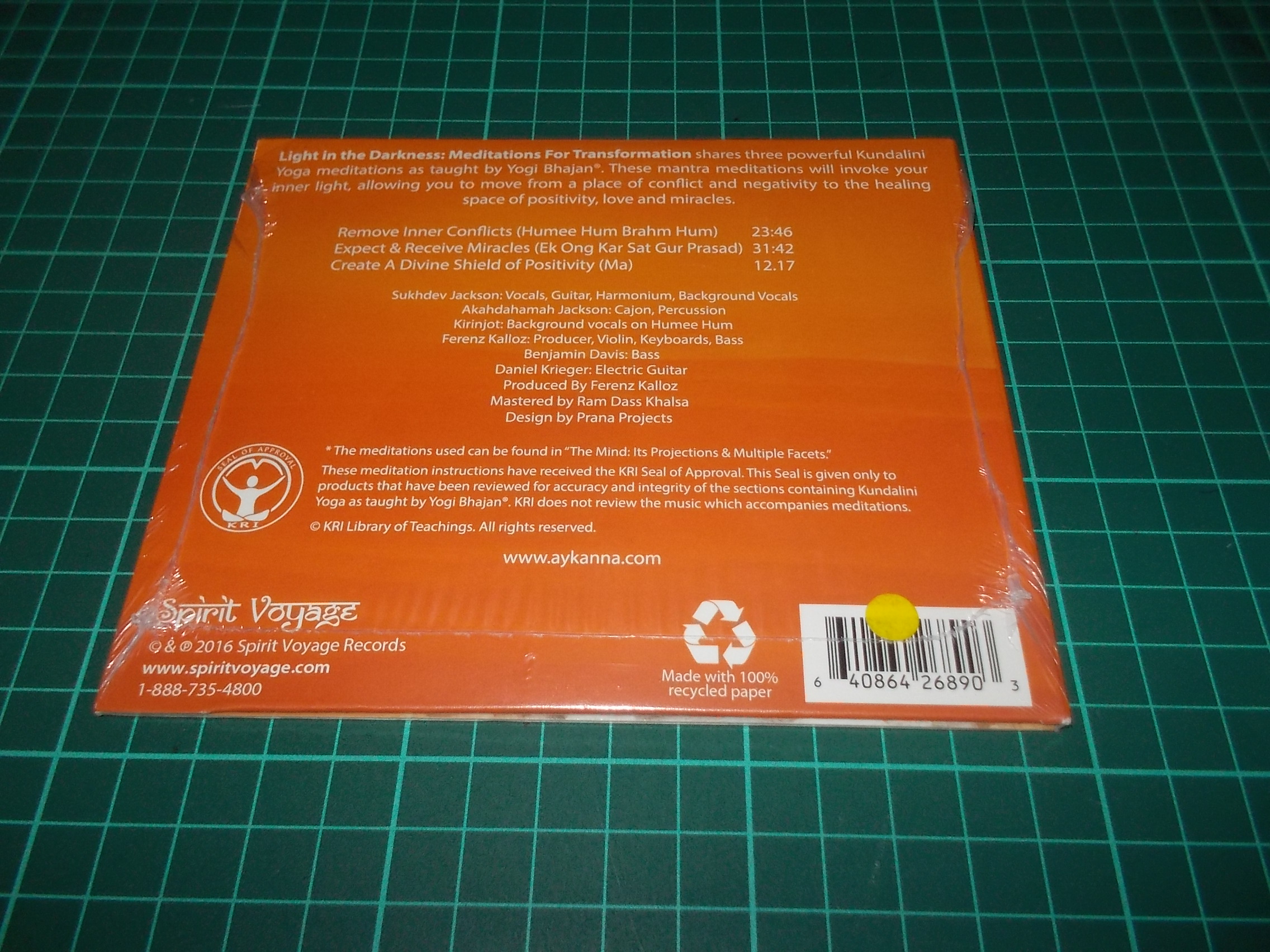 Meditations For by Aykanna - Light in the Darkness (CD) Digipack
