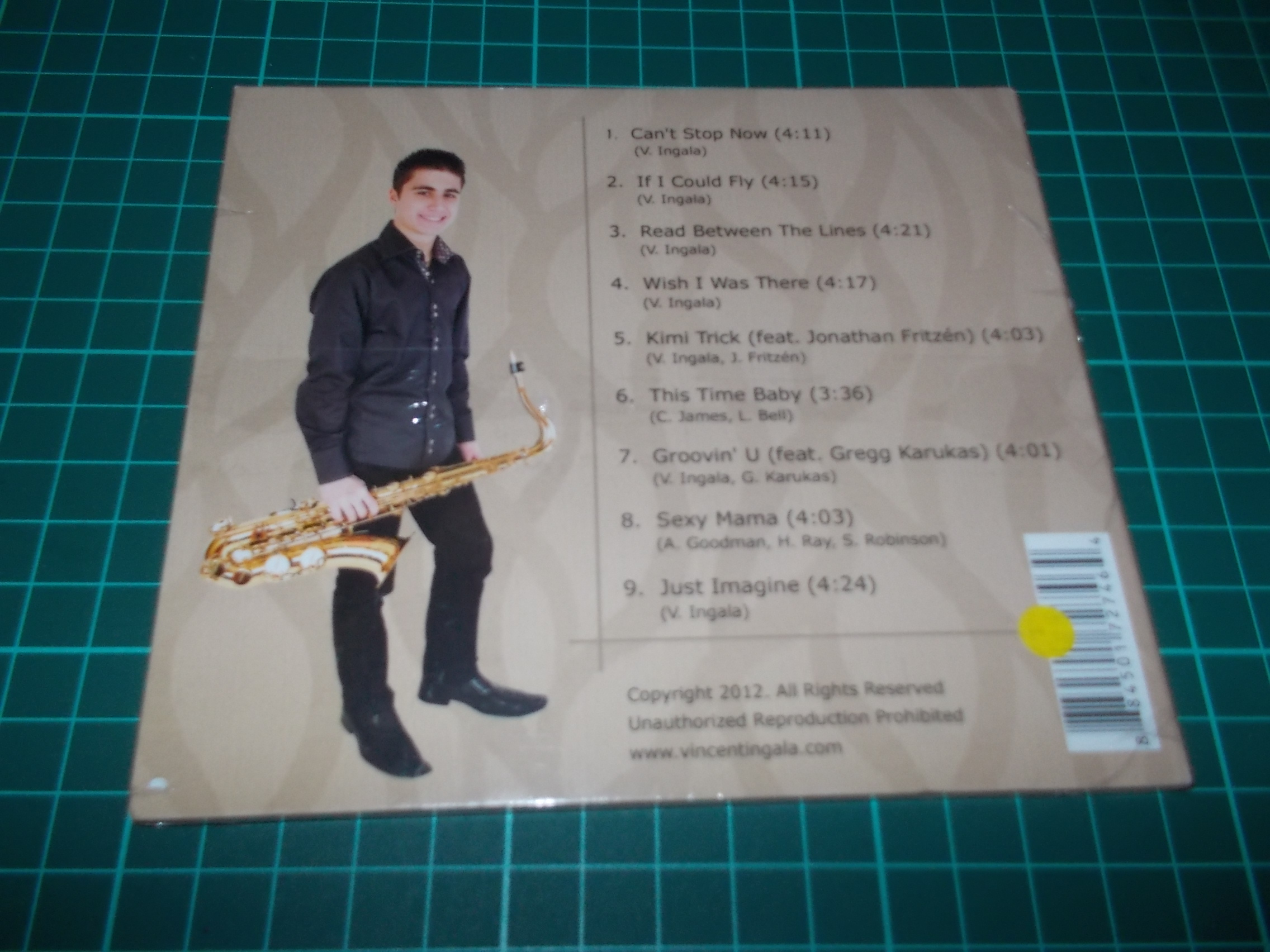 Vincent Ingala - Can't Stop Now (CD) Digipack