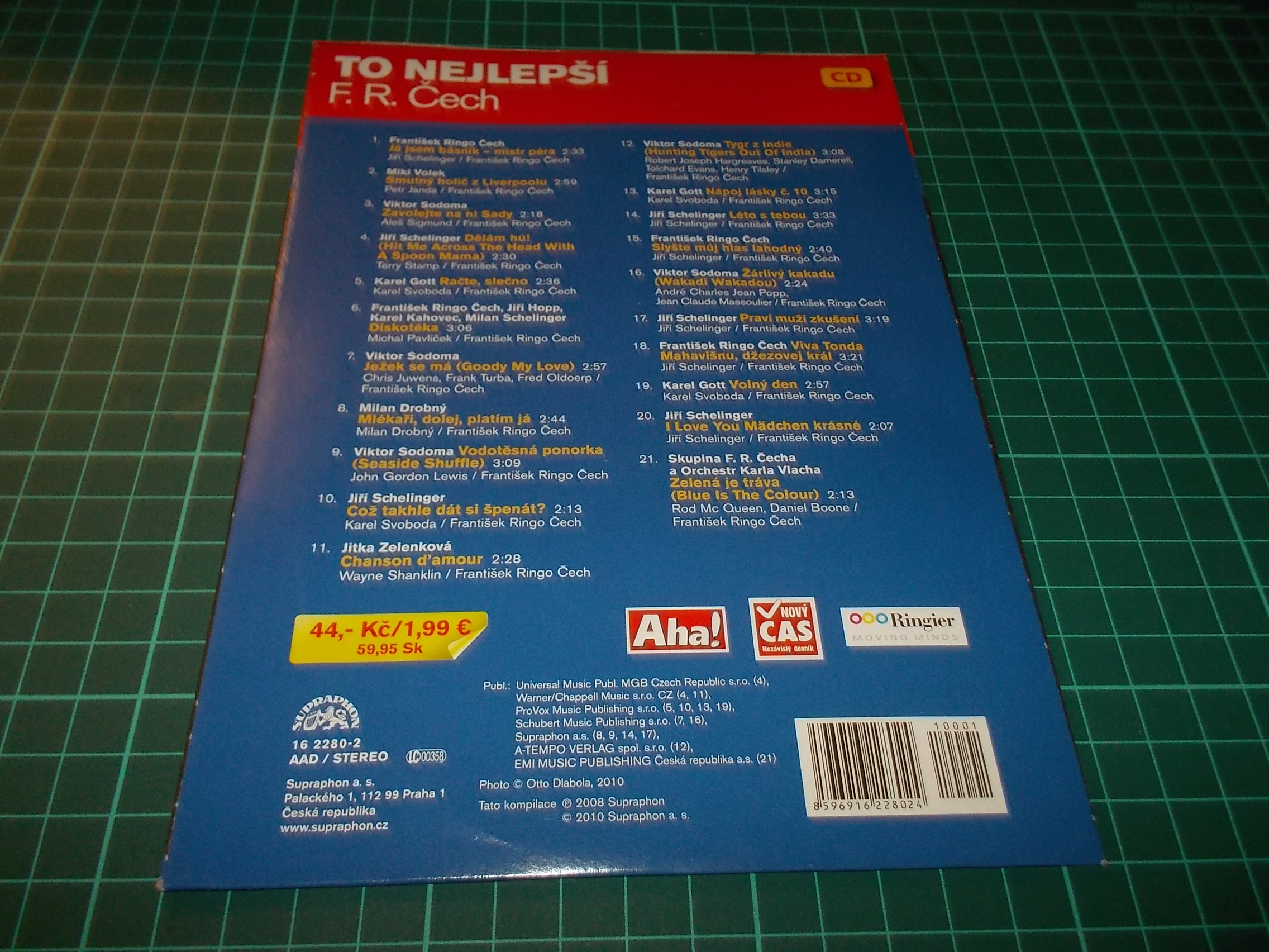 TO NEJLEPŠÍ FRANTIŠEK RINGO ČECH - F.R. ČECH   (CD v pošetce)