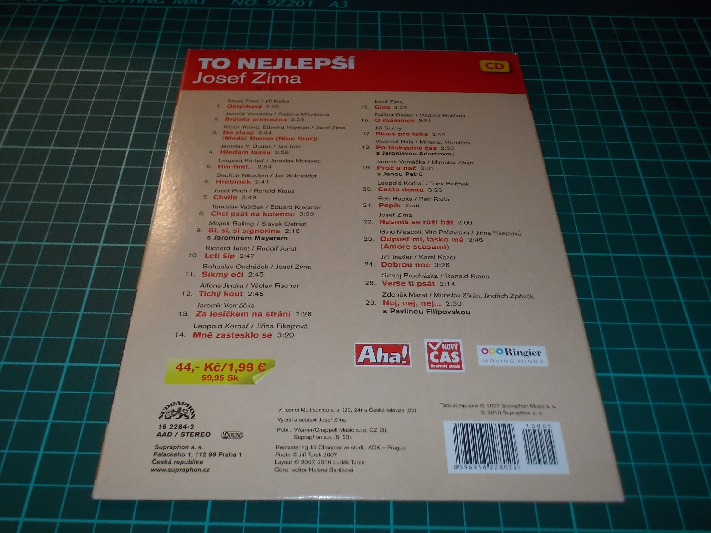 TO NEJLEPŠÍ - JOZEF ZÍMA (CD v pošetce)