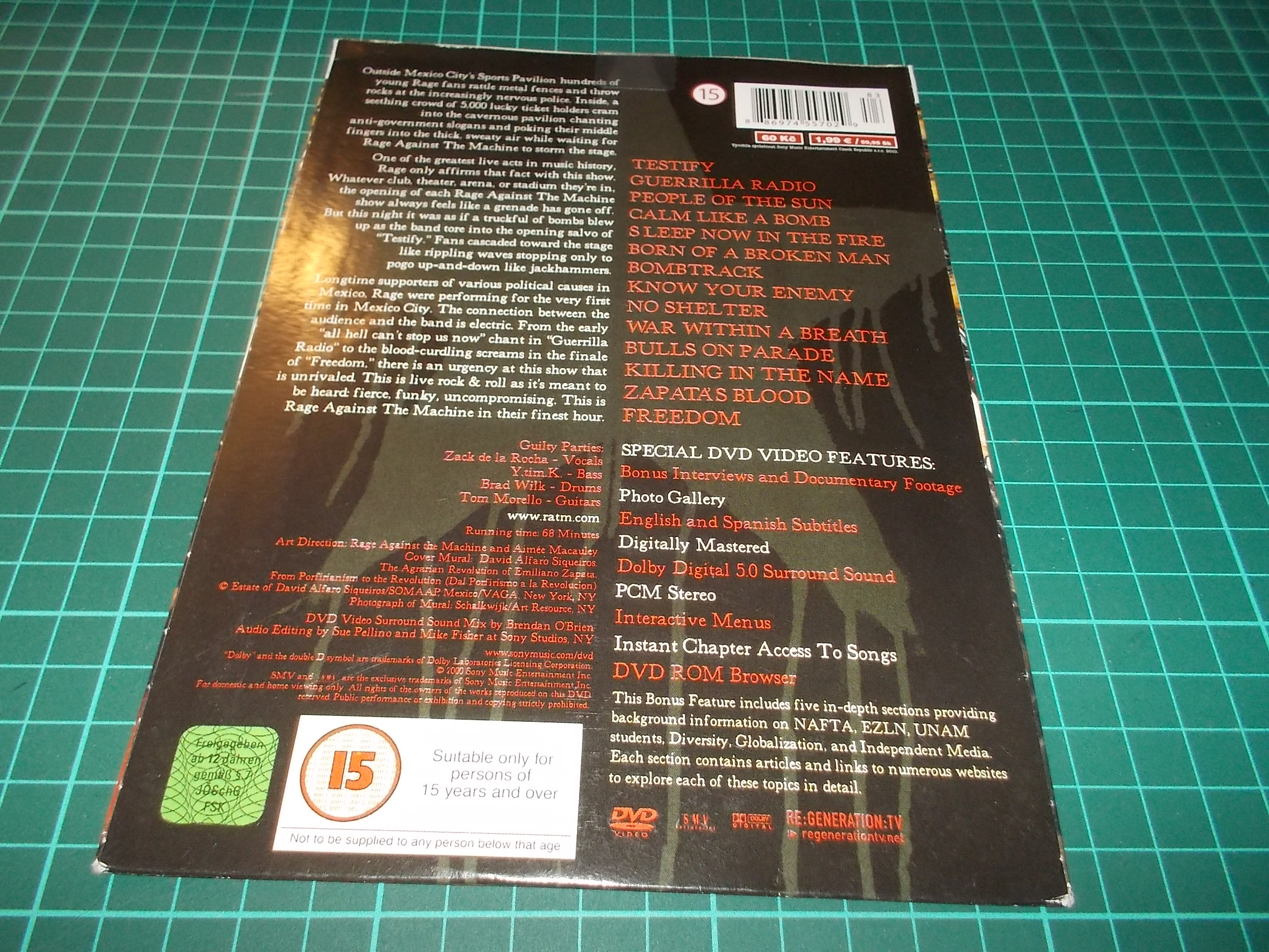 RAGE AGAINST THE MACHINE - THE BATTLE OF MEXICO CITY  (DVD v pošetce)