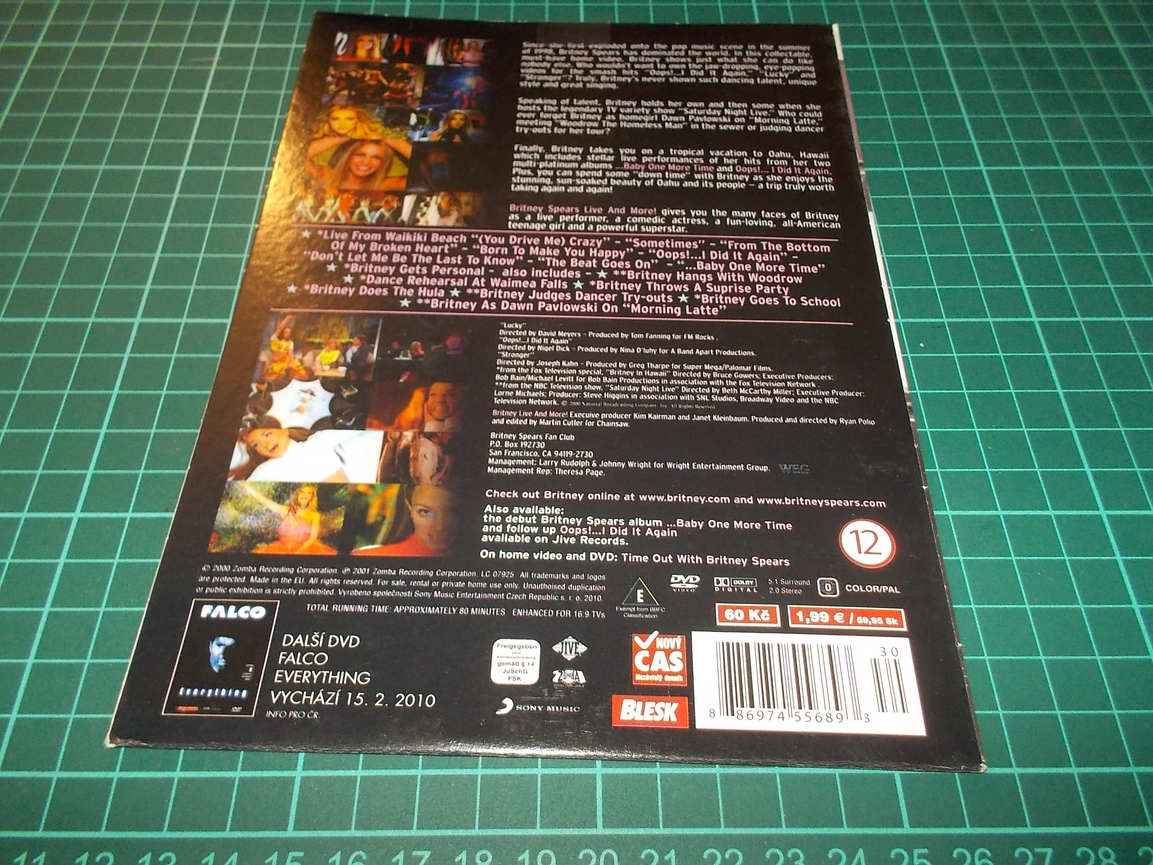 Britney Spears - LIVE AND MORE! (DVD v pošetce)
