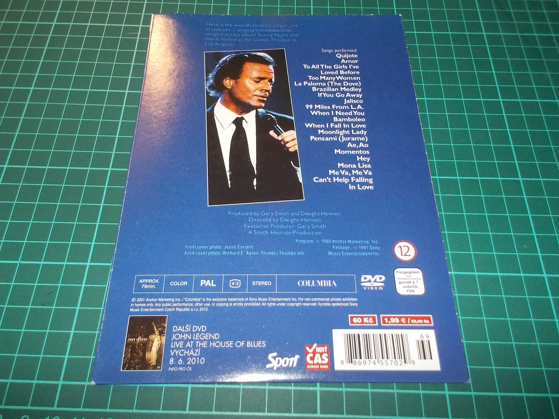 JULIO IGKESIAS - STARRY NIGHT (DVD v pošetce)