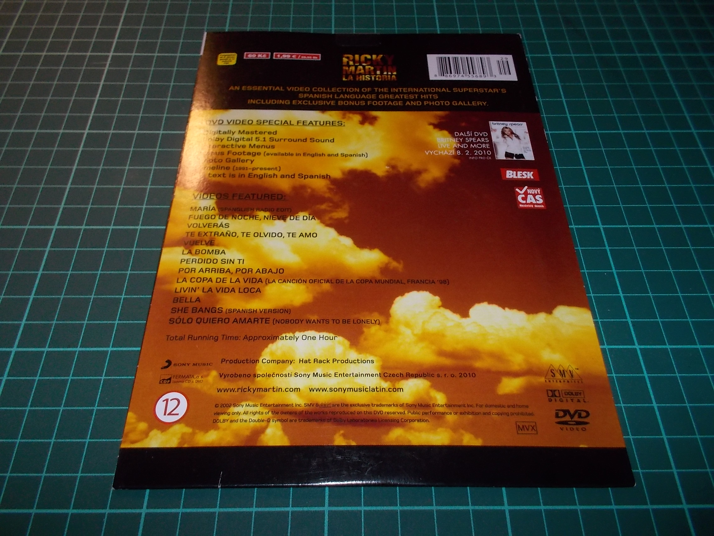 RICKY MARTIN - LA HISTORIA (DVD v pošetce)