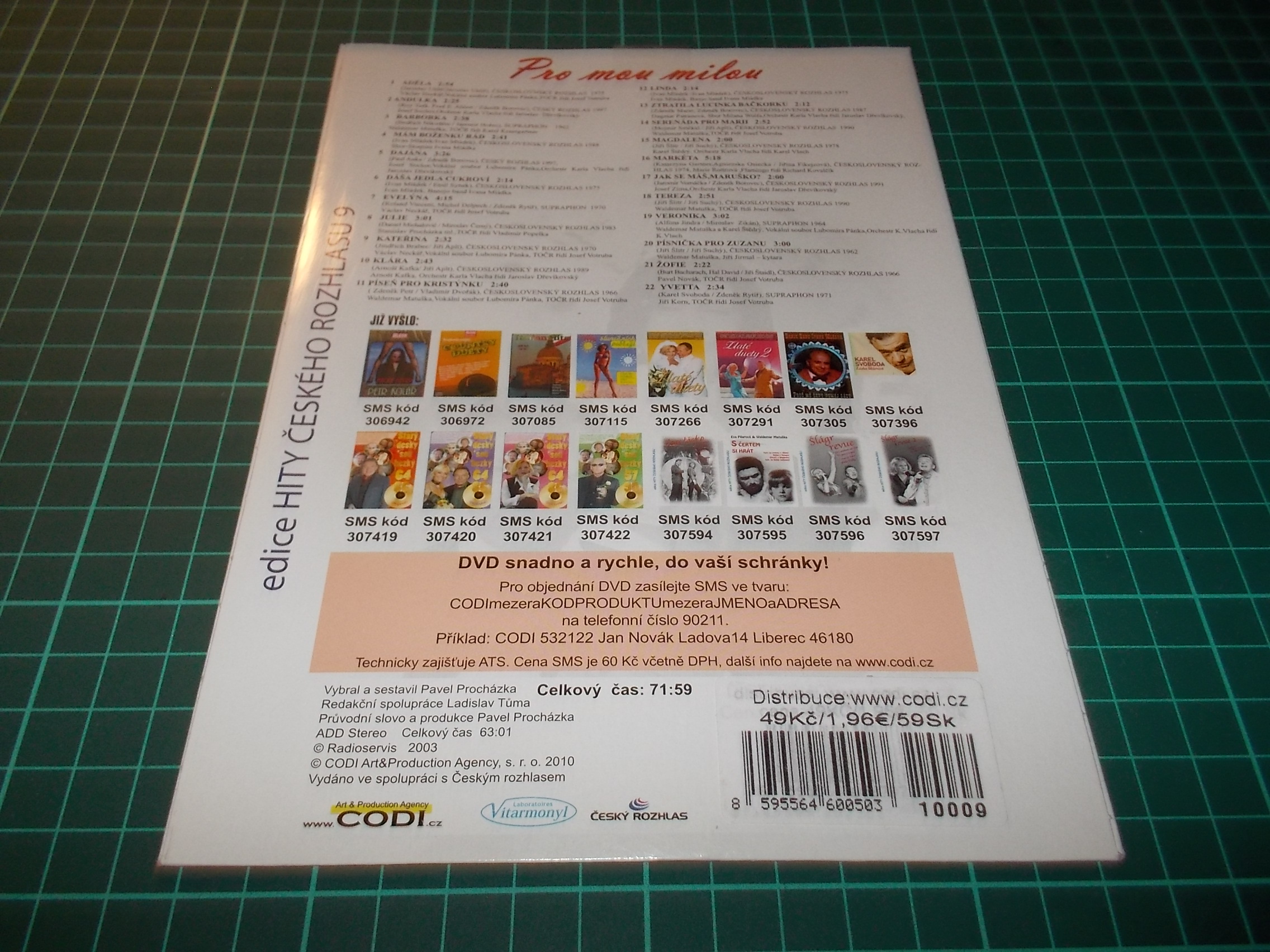 Various Artists - PRO MOU MILOU - PISNIČKY PRO TEBE (CD v pošetce)