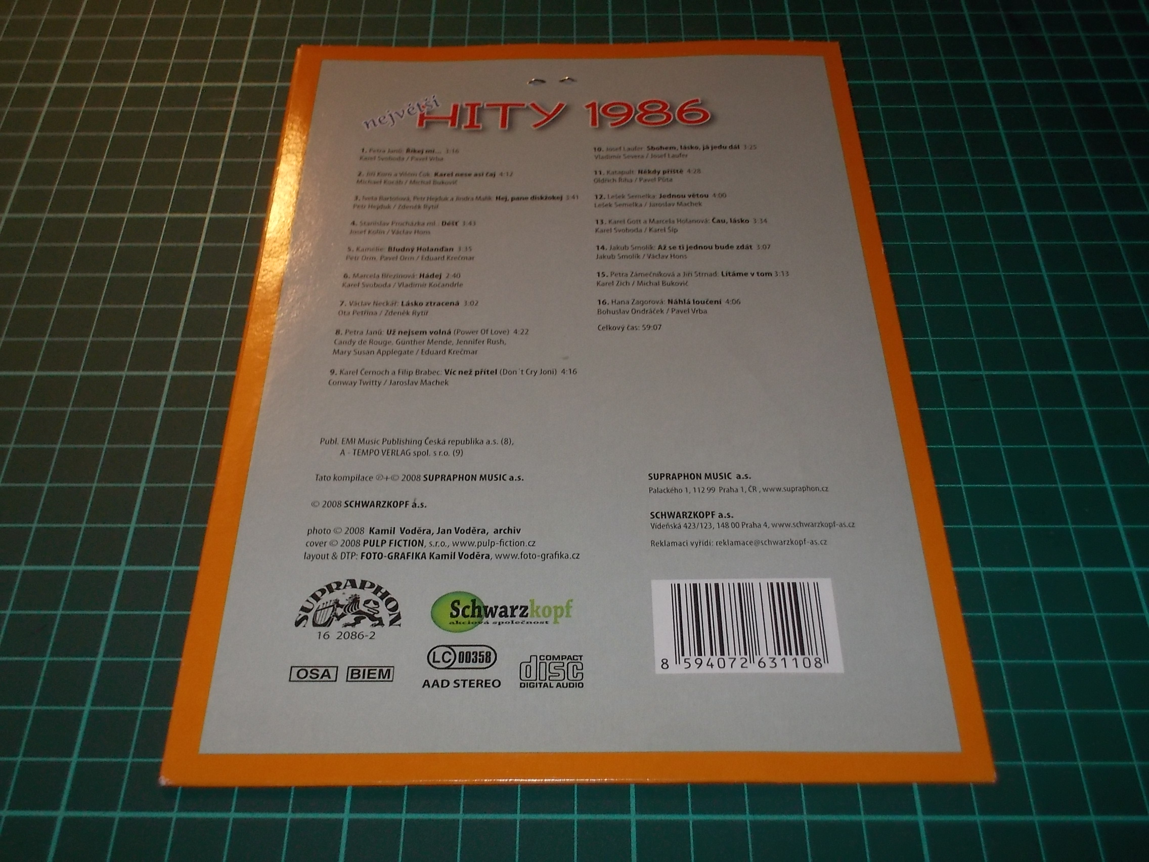 Největší hity 1986 (CD v pošetce) > varianta 1986