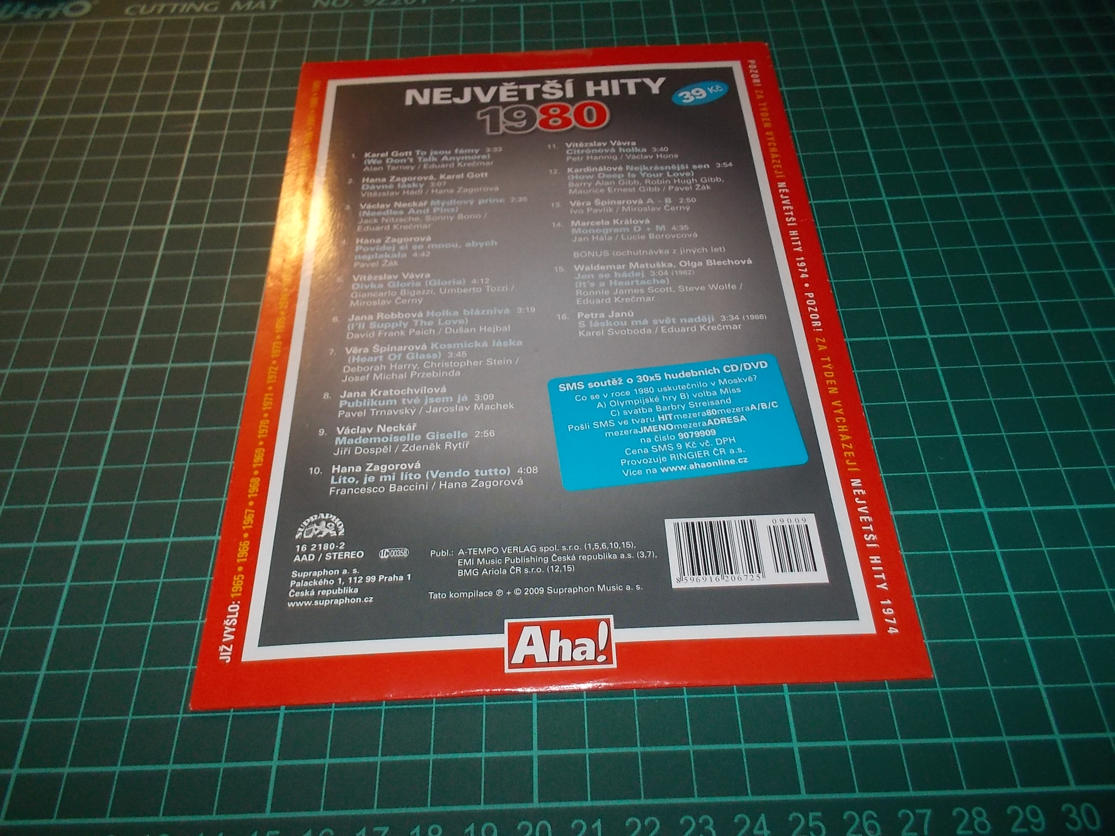 Various Artists - NEJVĚTŠÍ HITY 1980 (CD v pošetce) > varianta 1980