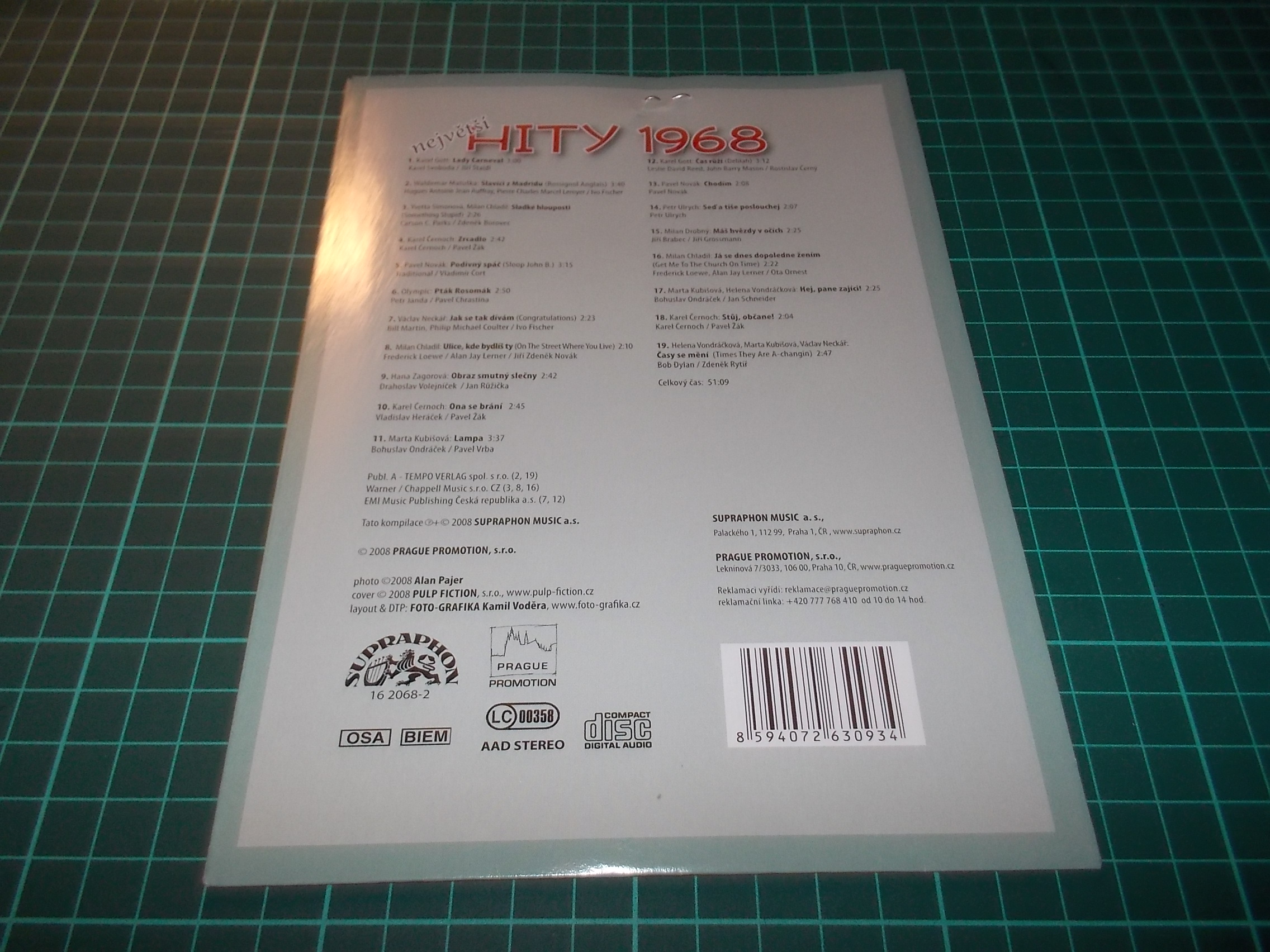 Největší hity 1968 (CD v pošetce) > varianta 1968 C