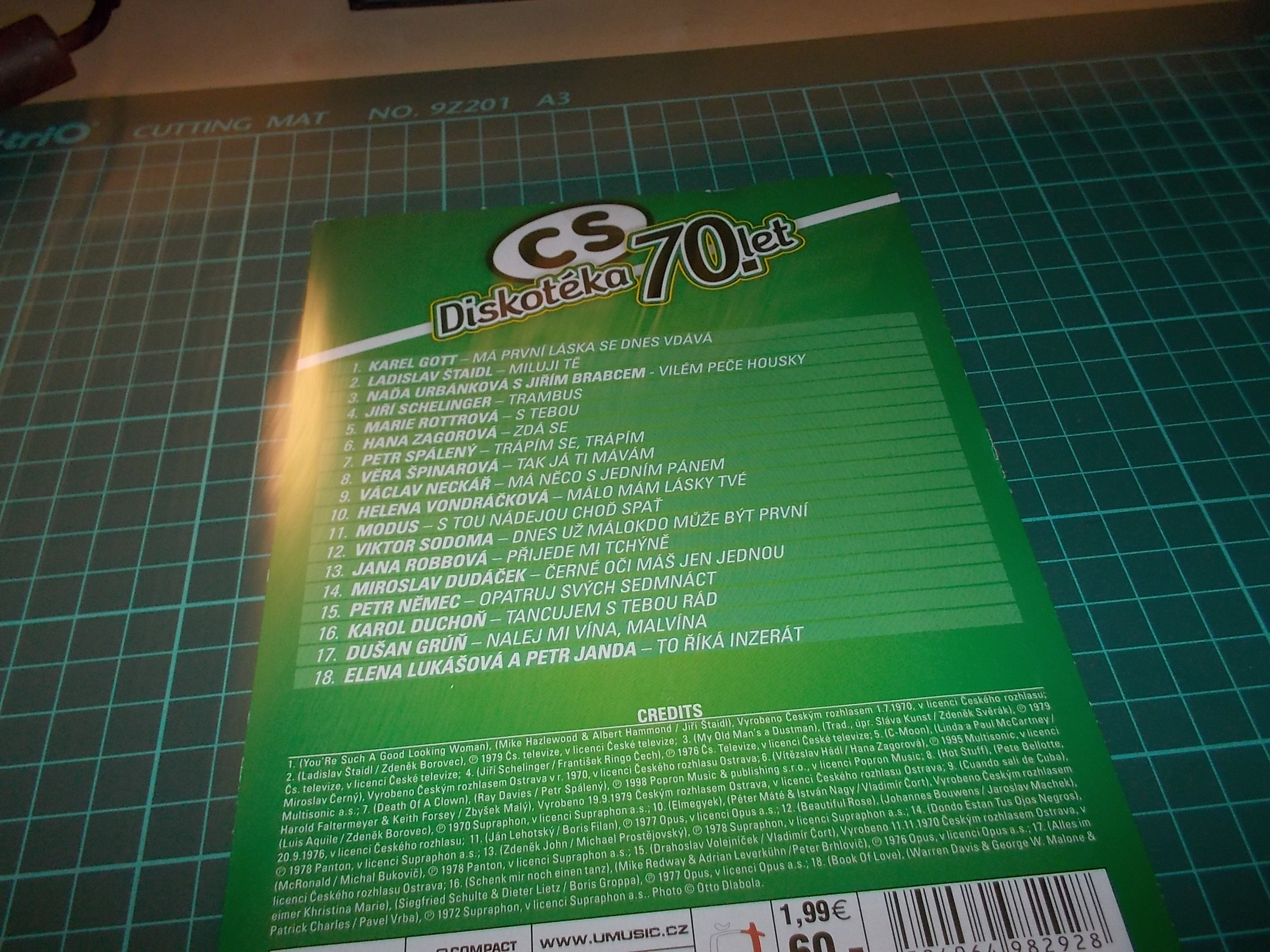 Various Artists - DISKOTÉKA 70. LET - 3. DÍL (CD v pošetce)
