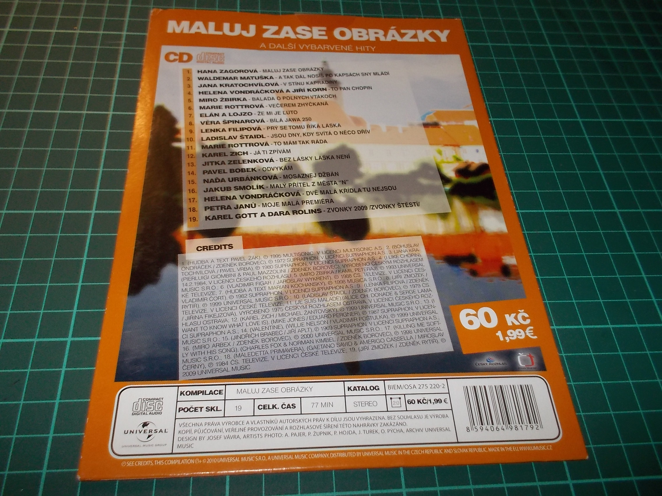 Various Artists - MALUJ ZASE OBRÝZKY - A DALŠÍ VYBRANÉ HITY  (CD v pošetce)