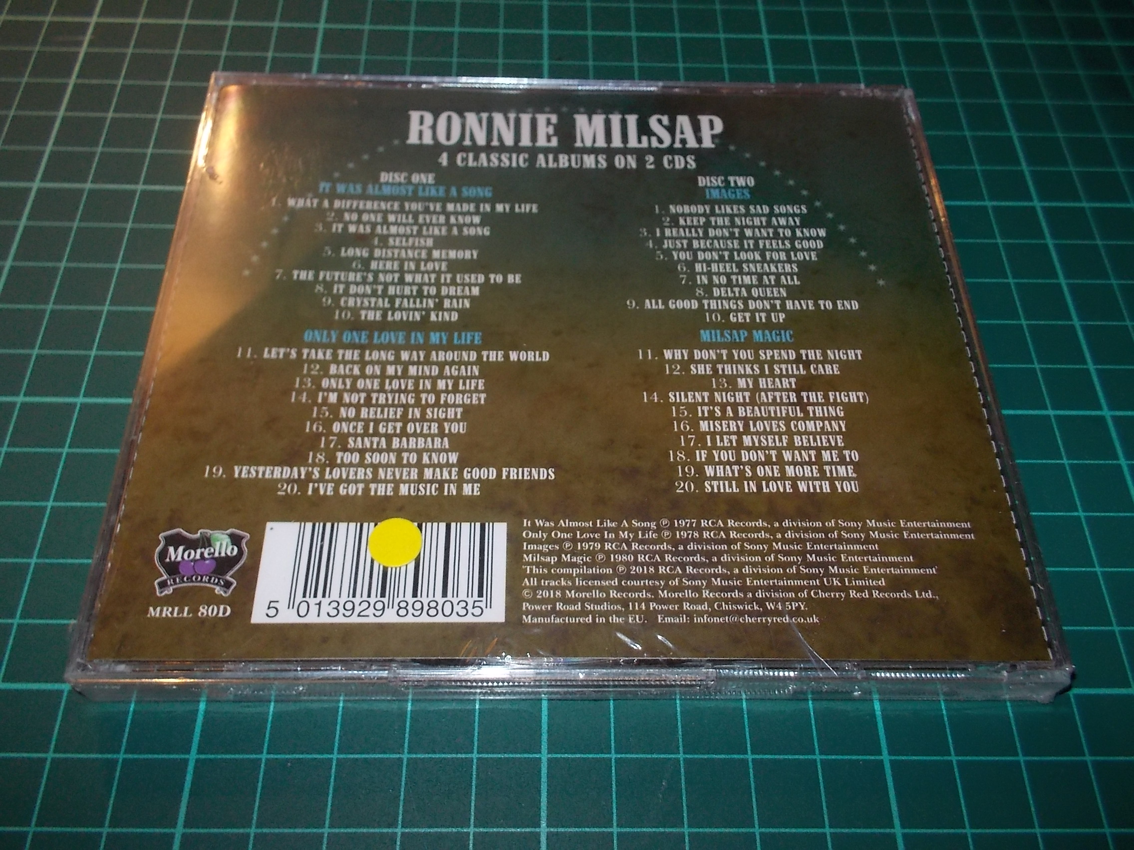 RONNIE MILSAP - IT WAS ALMOST LIKE A SONG - ONLY ONE LOVE IN MY LIFE - IMAGES - MILSAP MAGIC (2CD)
