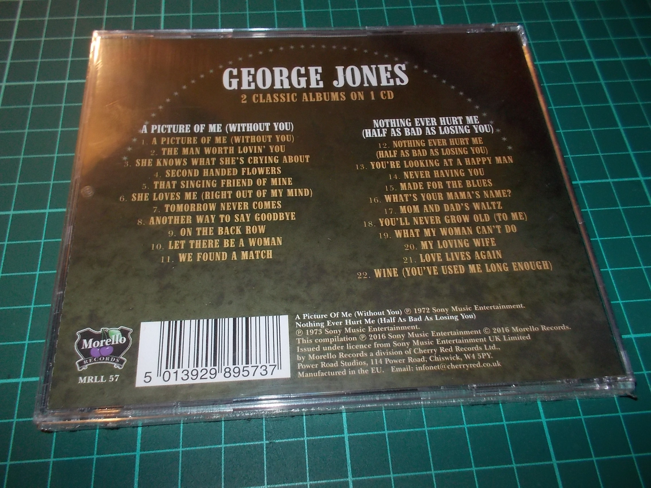 George Jones  - A Picture Of Me (Without You)/Nothing Ever Hurt Me (Half As Bad As Losing You) (CD)