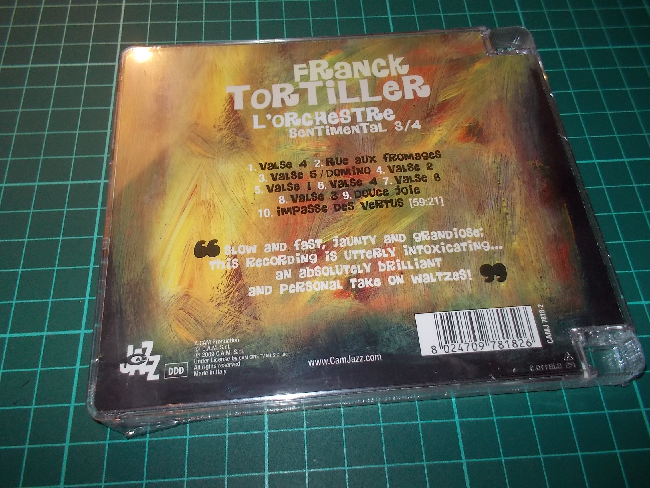 Franck Tortiller - Sentimental 3/4 (CD)
