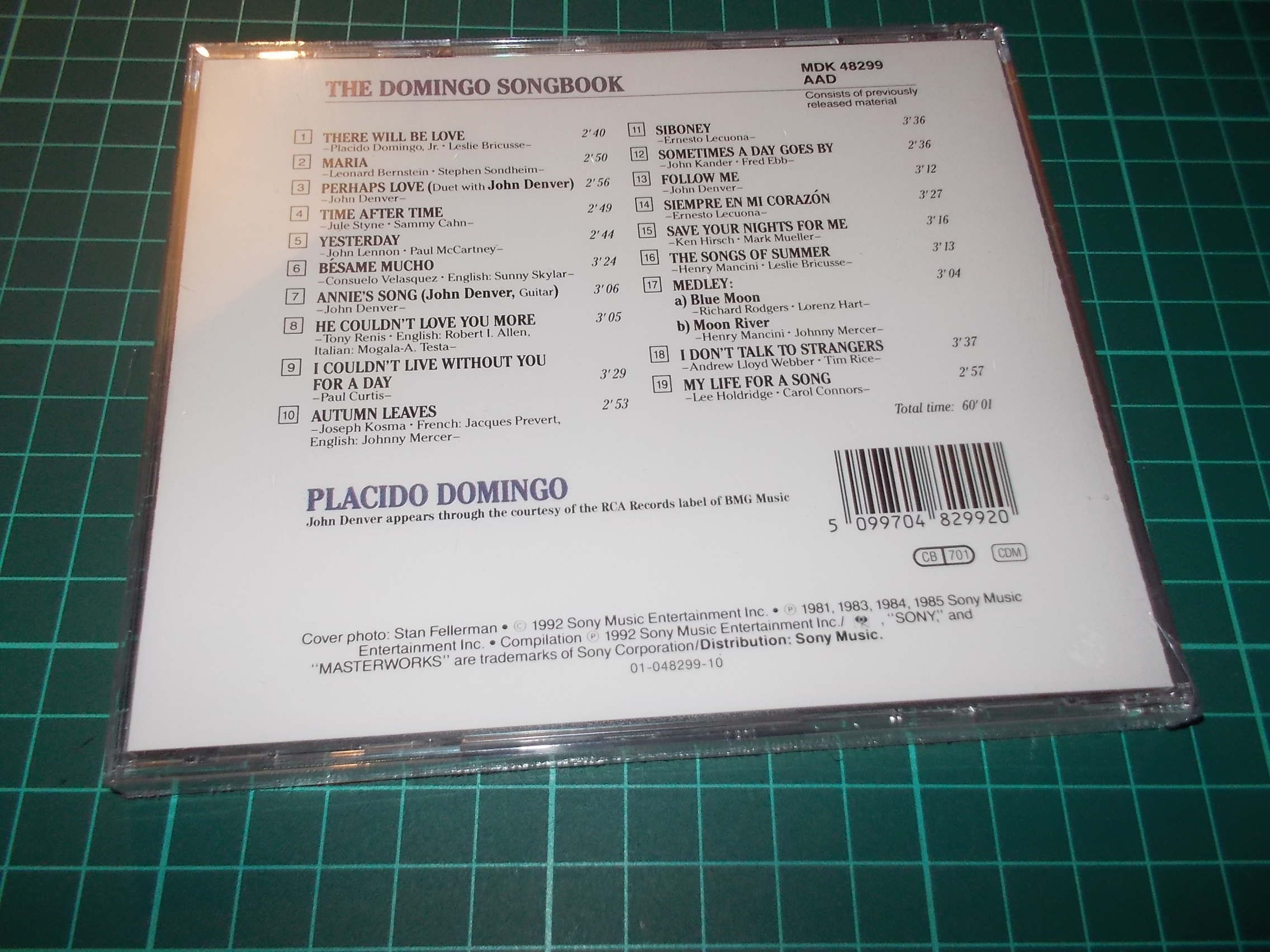 Placido Domingo - The Domingo Songbook (CD)