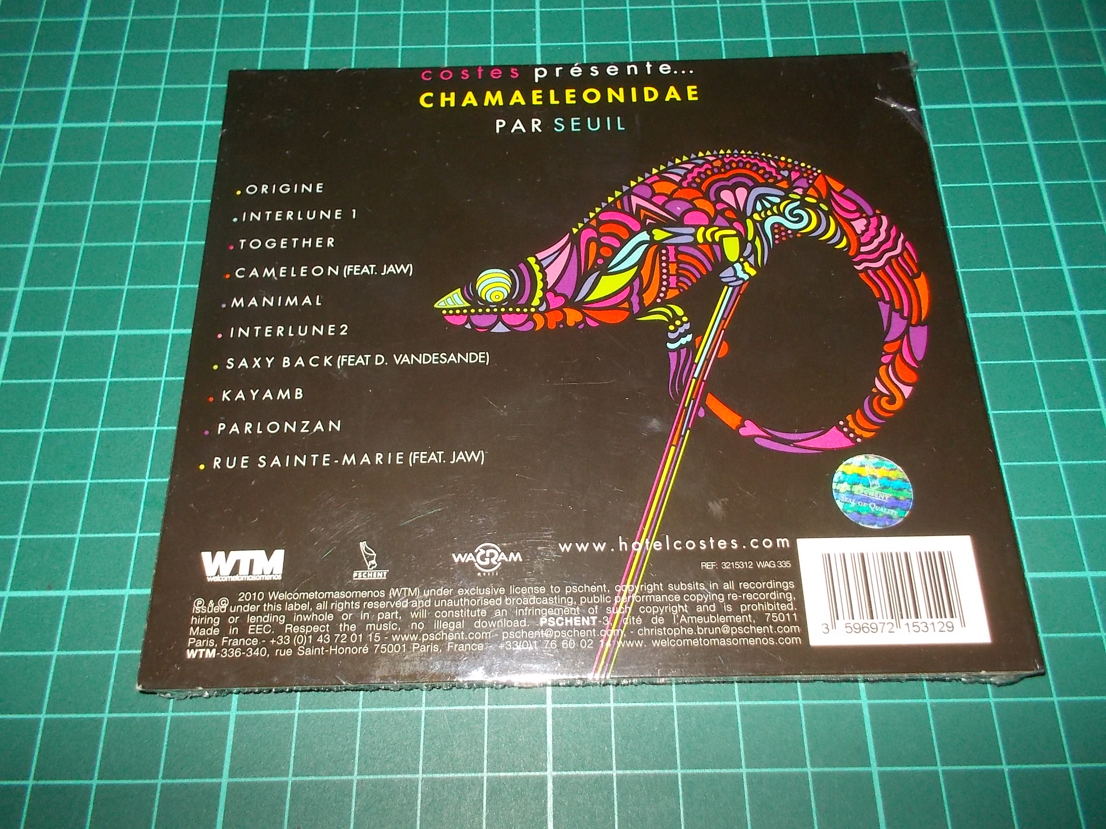 Costes Presents ... - Chamaeleonidae By Seuil (CD) Digipack