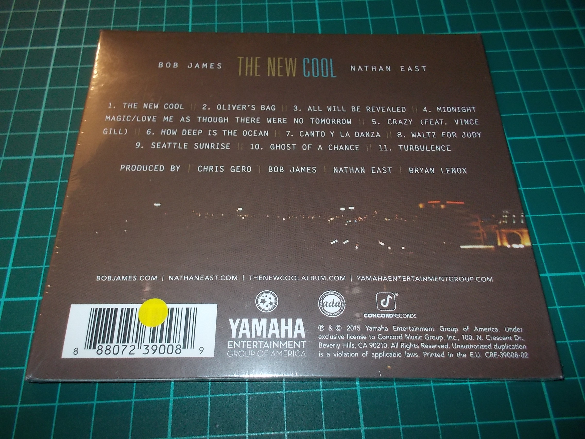 BOB JAMES - THE NEW COOL - NATHAN EAST (CD) Digipack